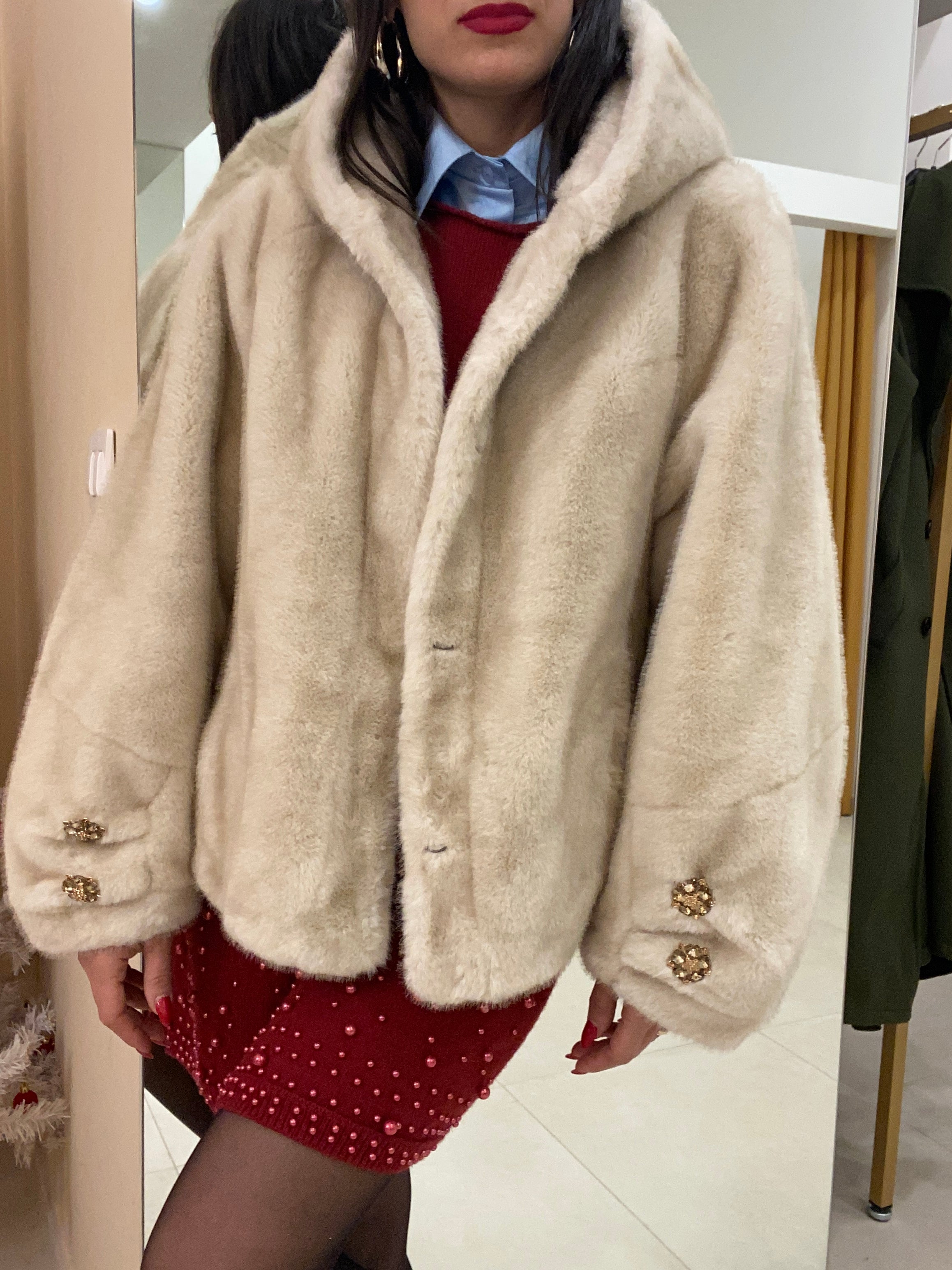 EcoPelliccia scialla BEIGE