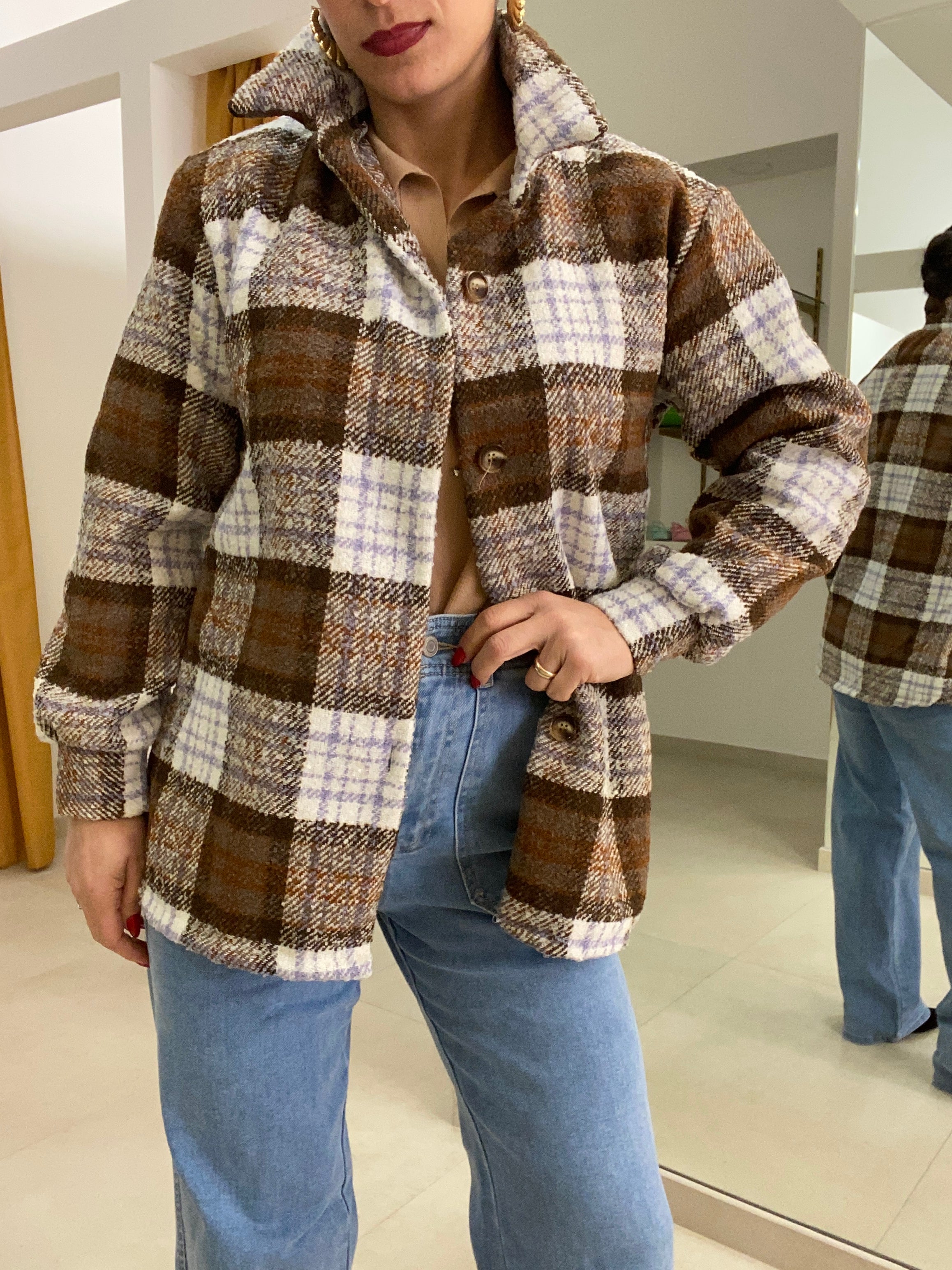 camicia/cappottino in boucle