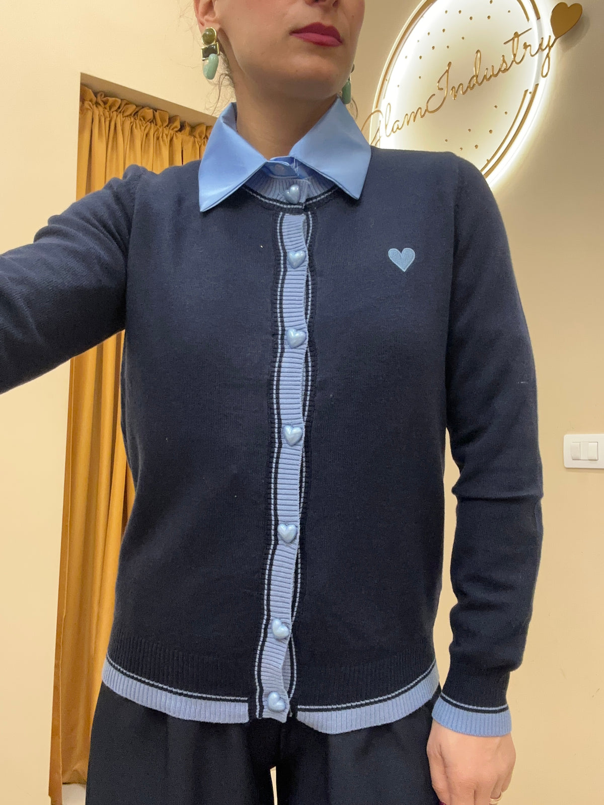 Cardigan cuori