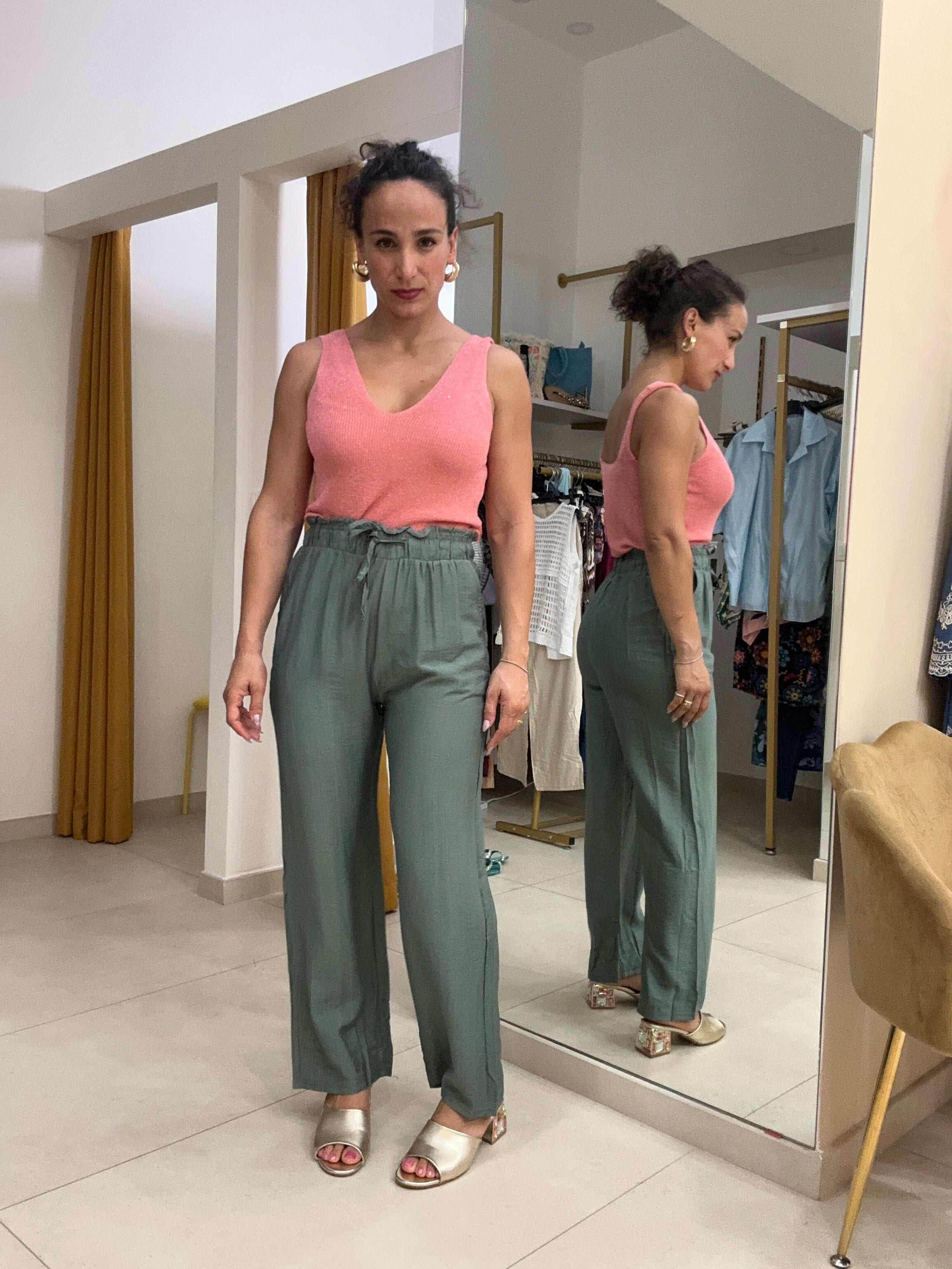 Pantalone effetto caramella
