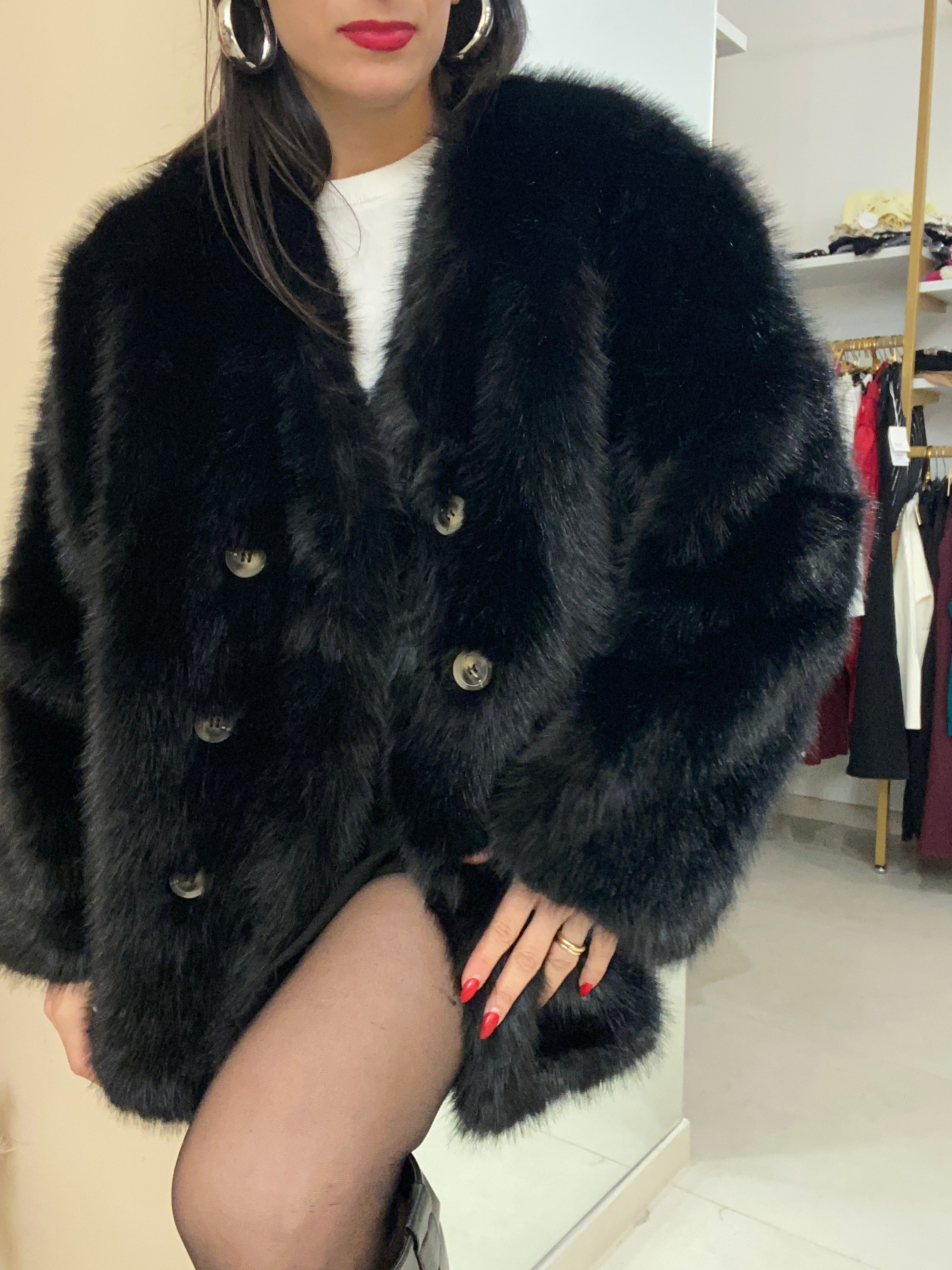 EcoPelliccia Enza Nero