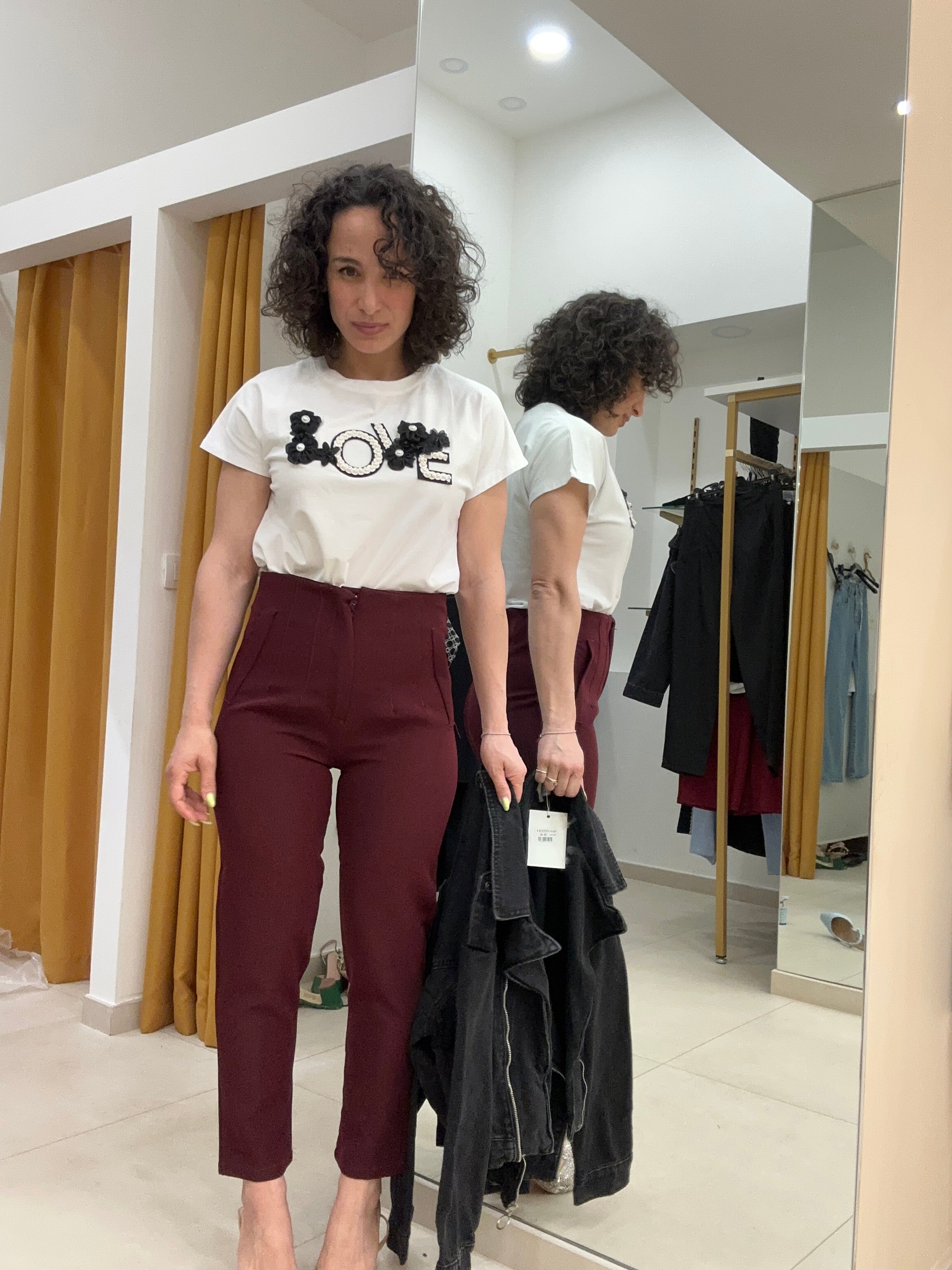 Pantalone mod zara BORDEAUX