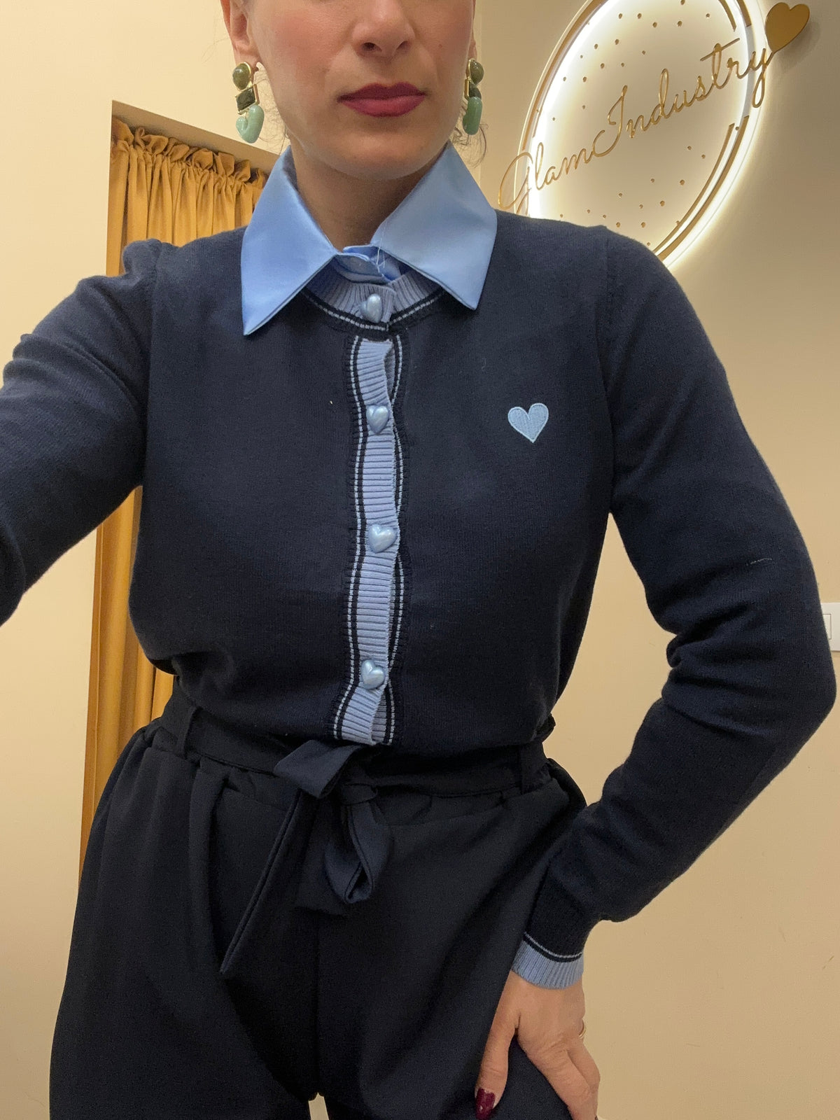 Cardigan cuori