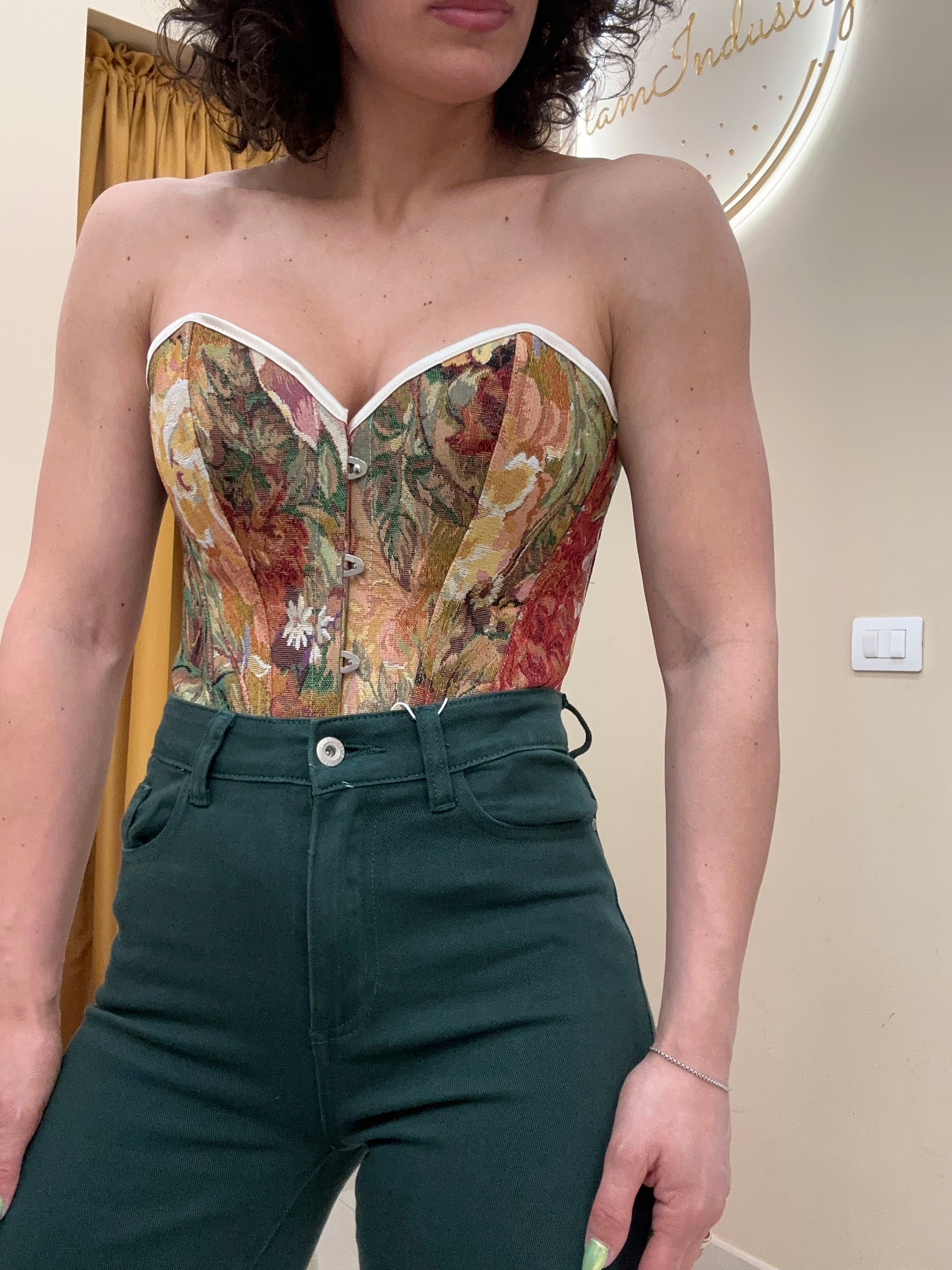 Corsetto damascato