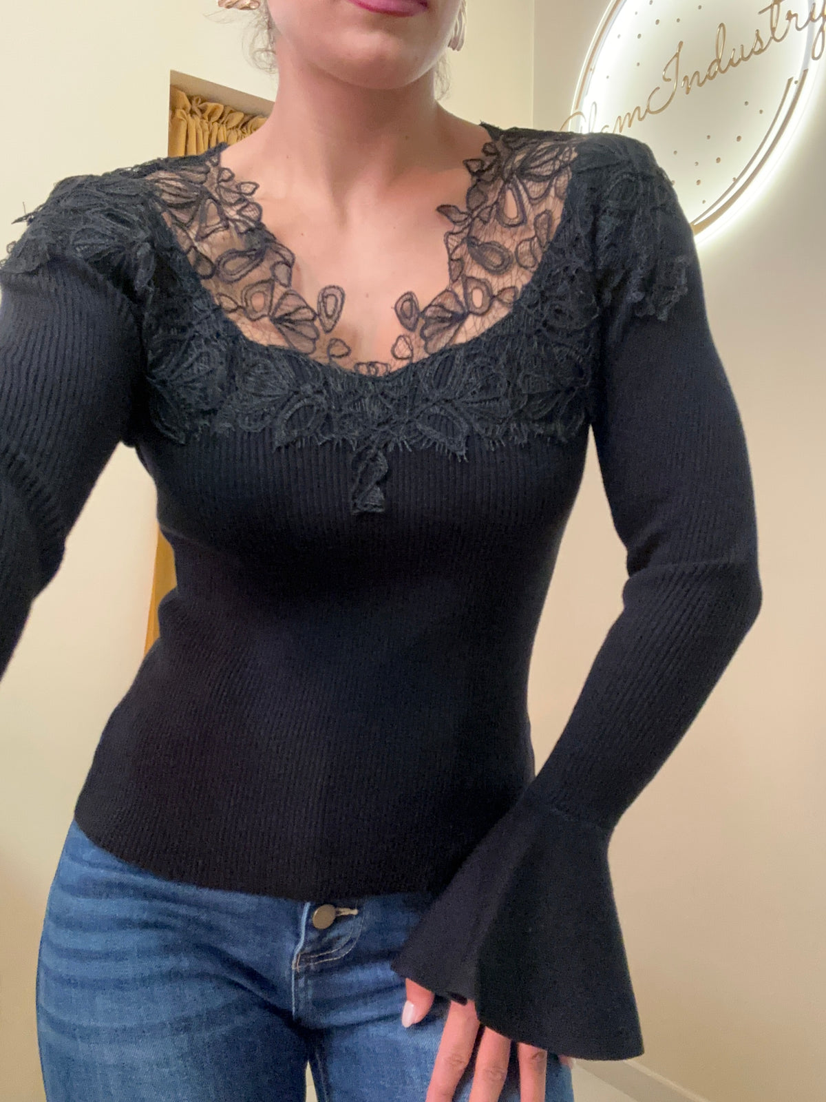 Maglia merletto Top