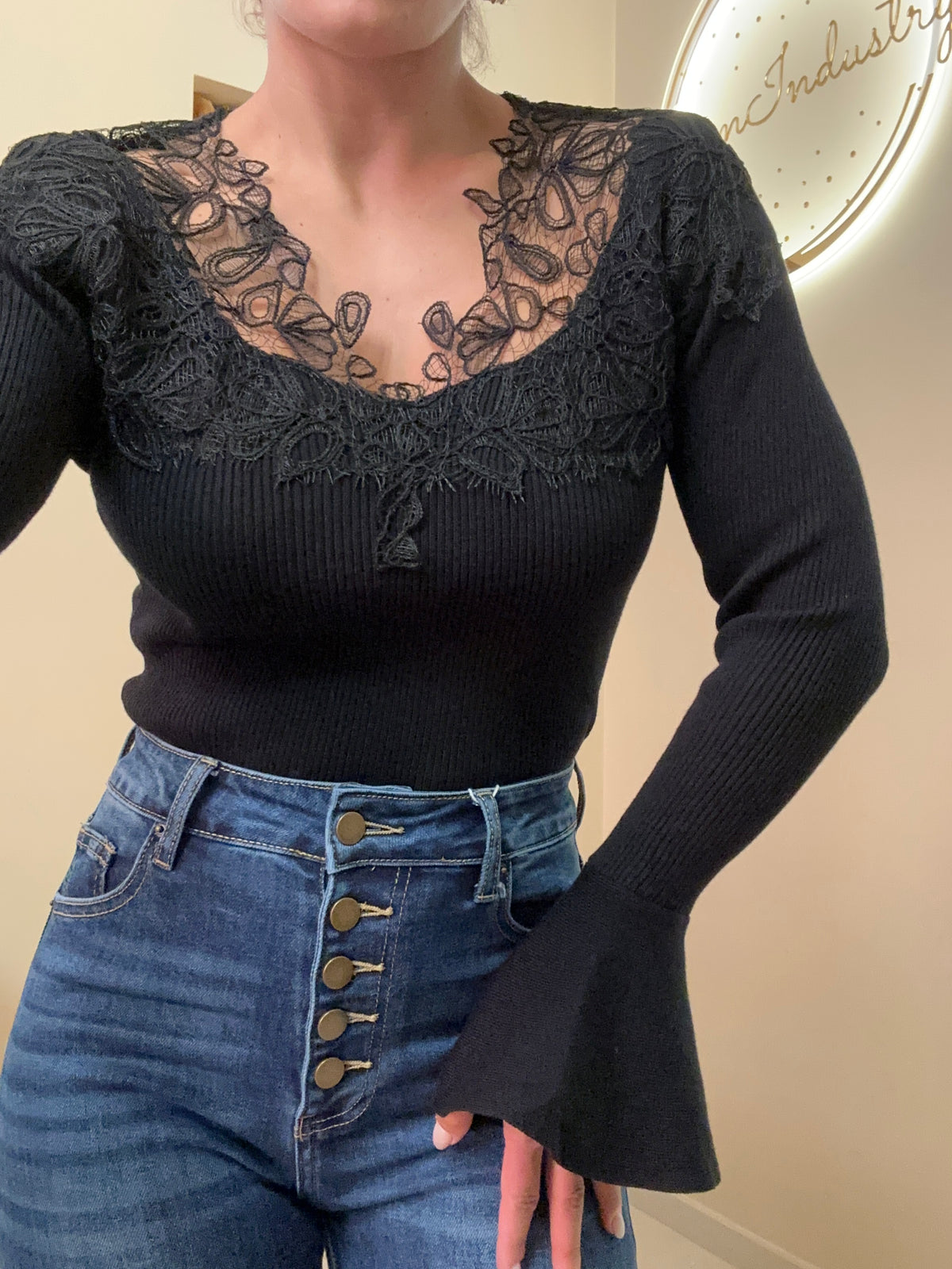 Maglia merletto Top