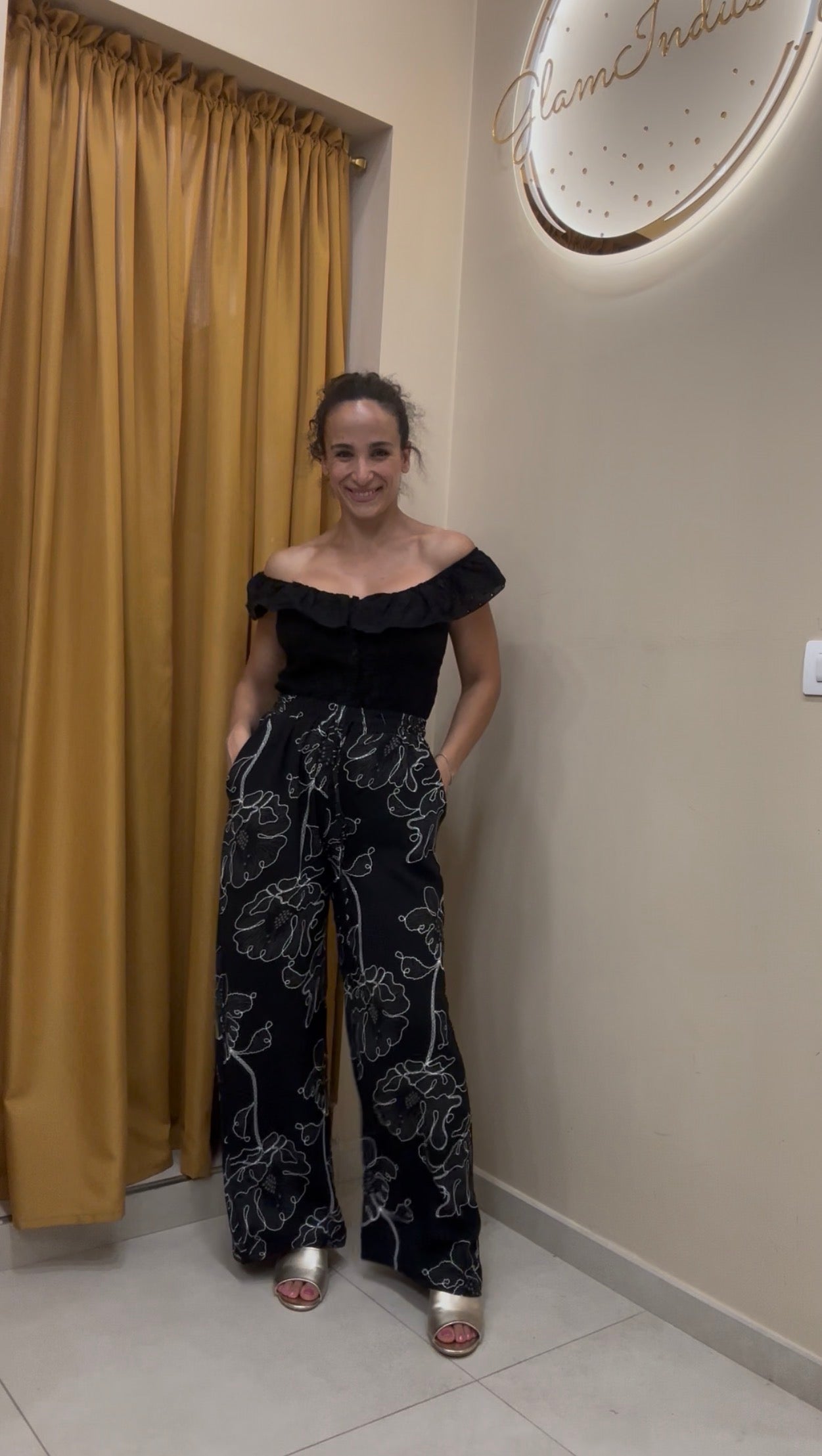 Pantalone fiorato