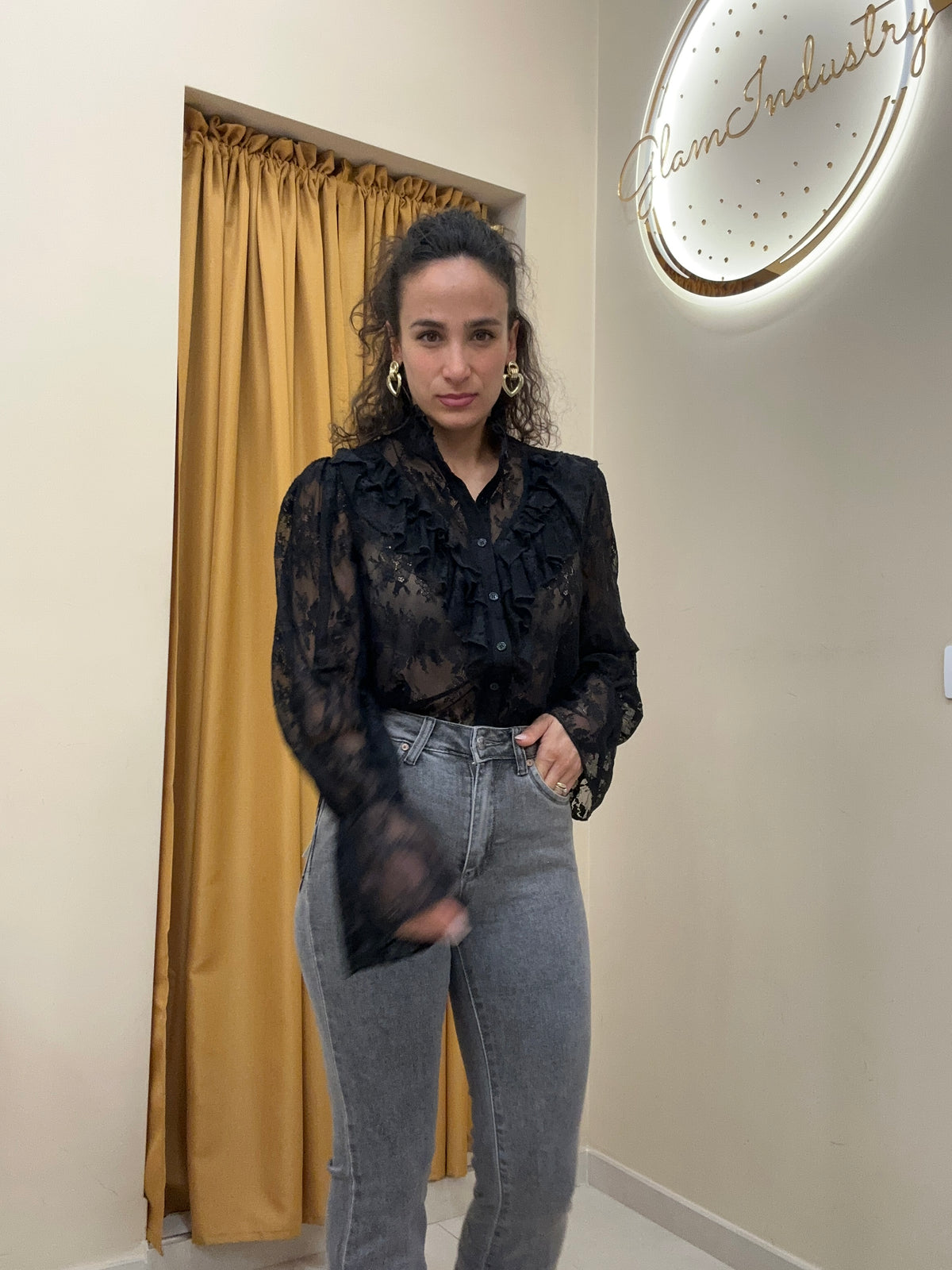 Camicia over merletto