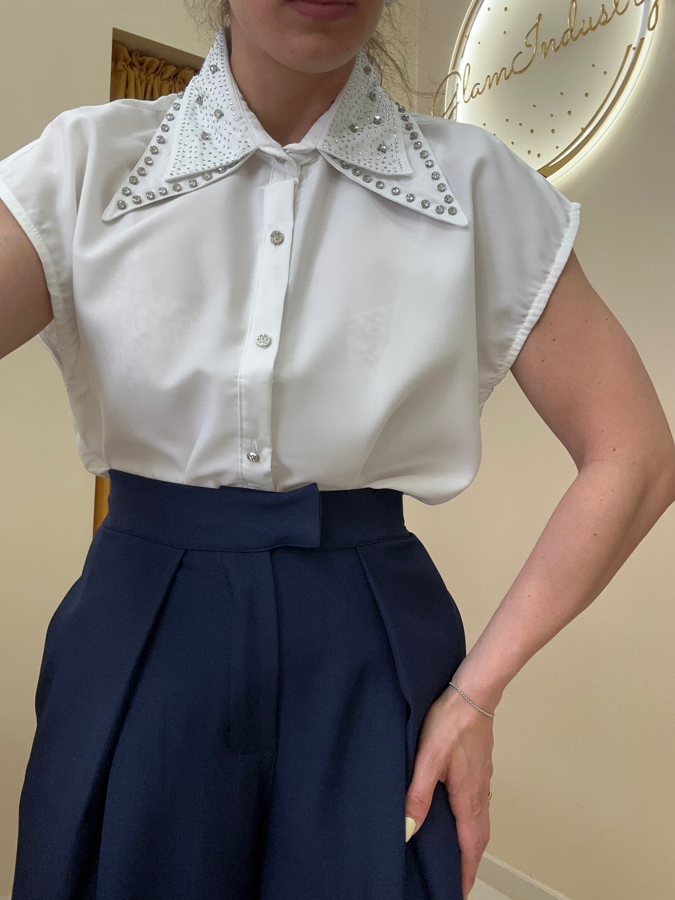 Pantalone blu elegante