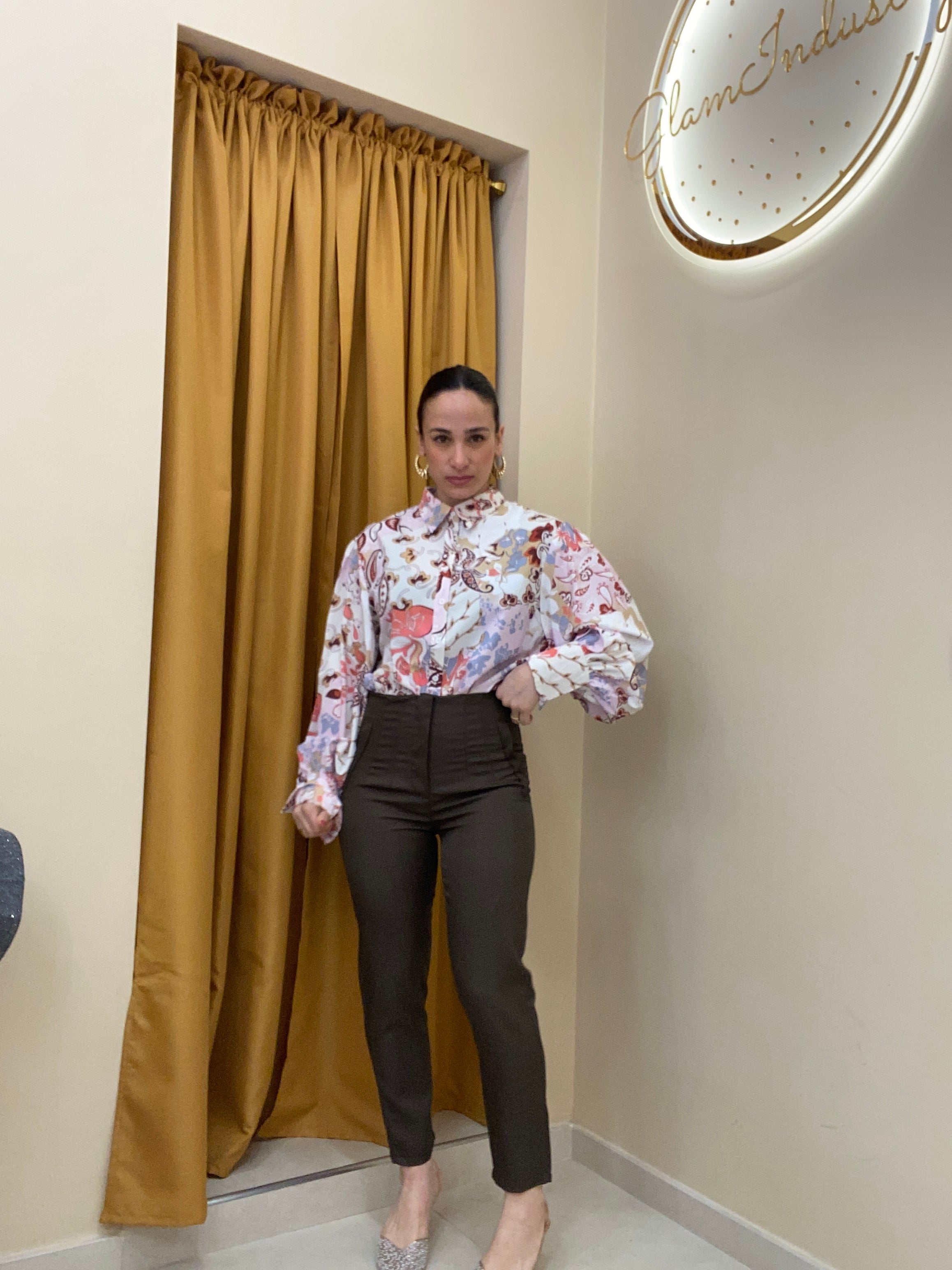 Pantalone mod zara MARRONE