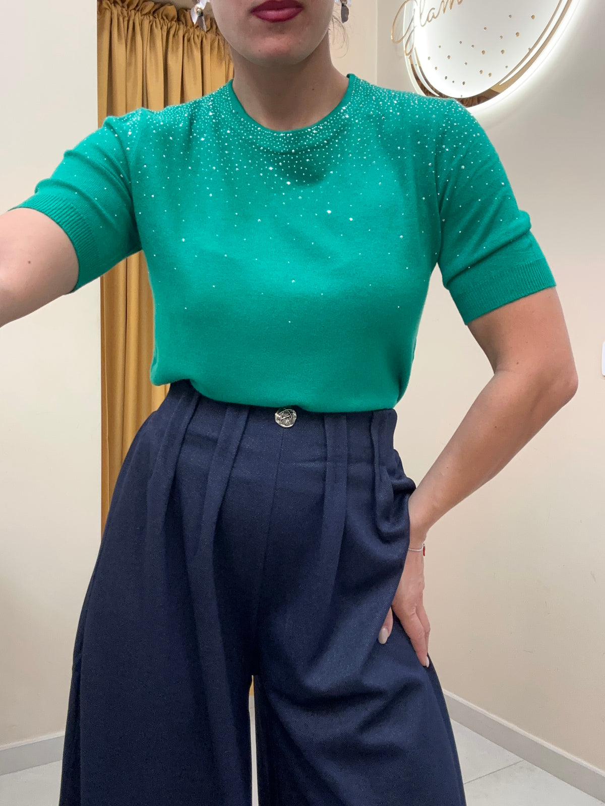 Maglia brillantini