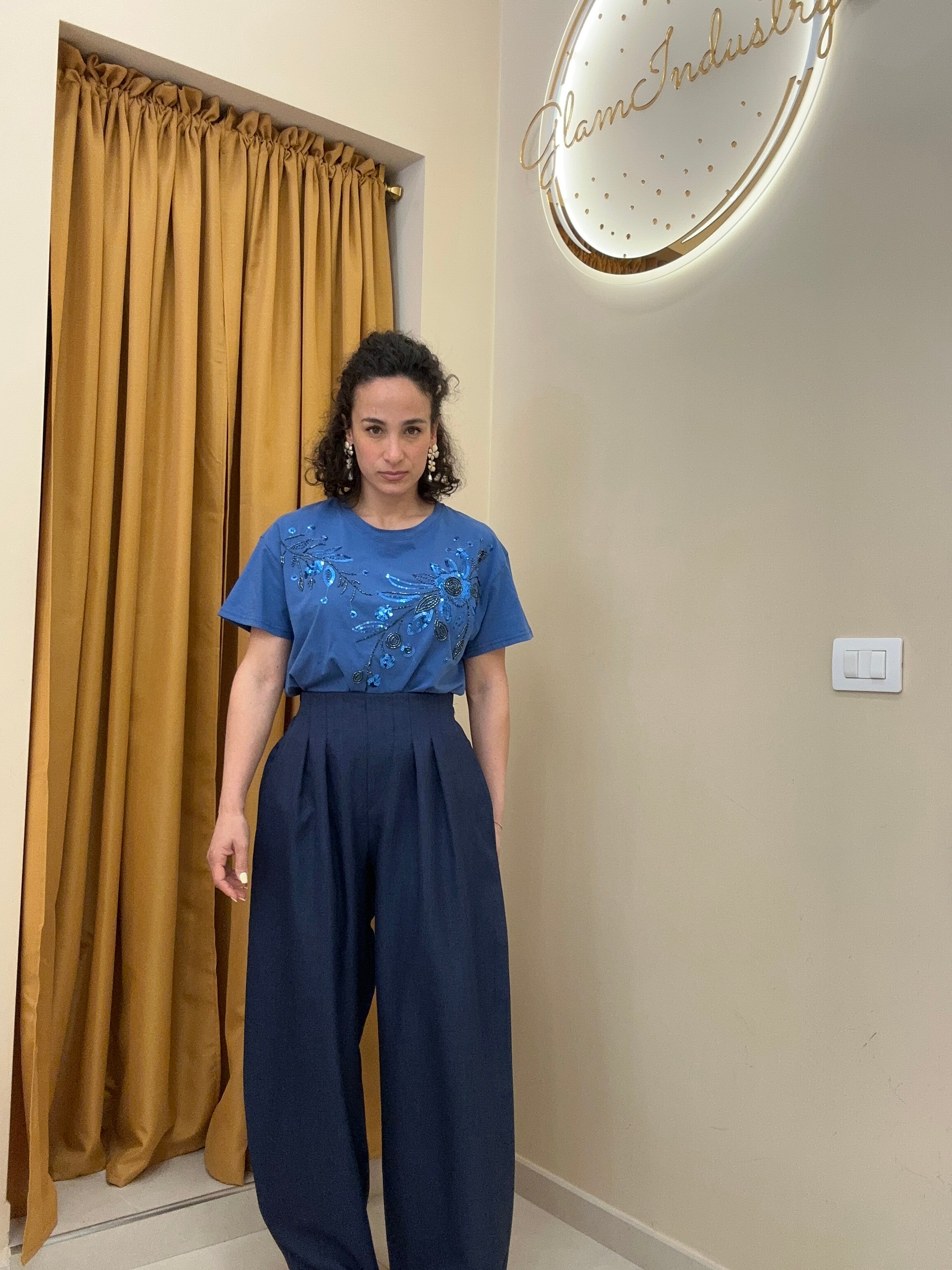 Pantalone palazzo mod Zara BLU