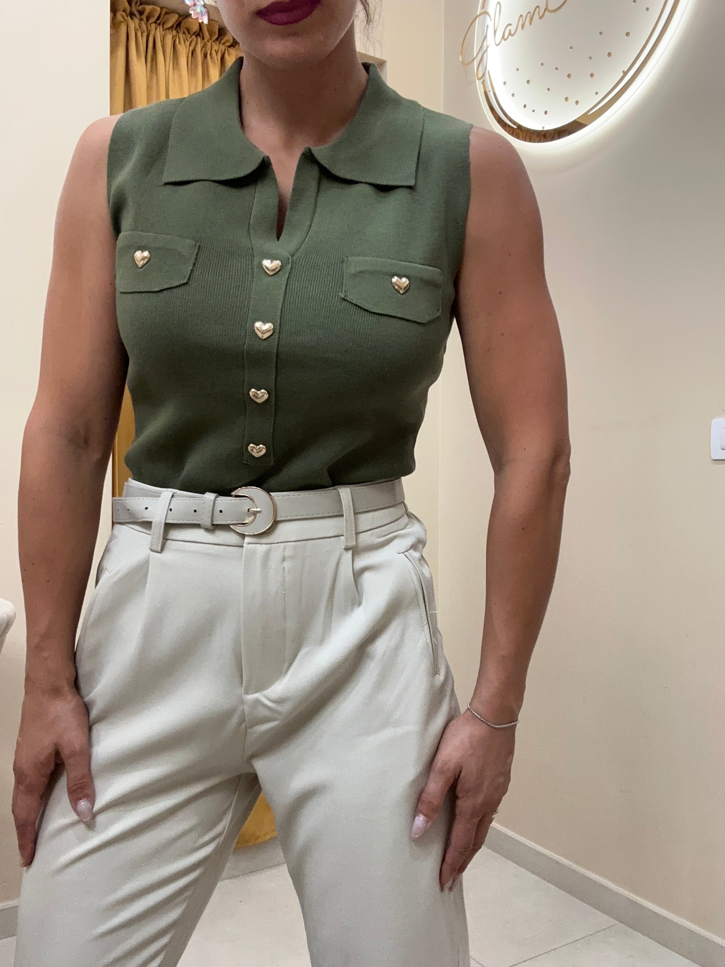 Polo filo cuori