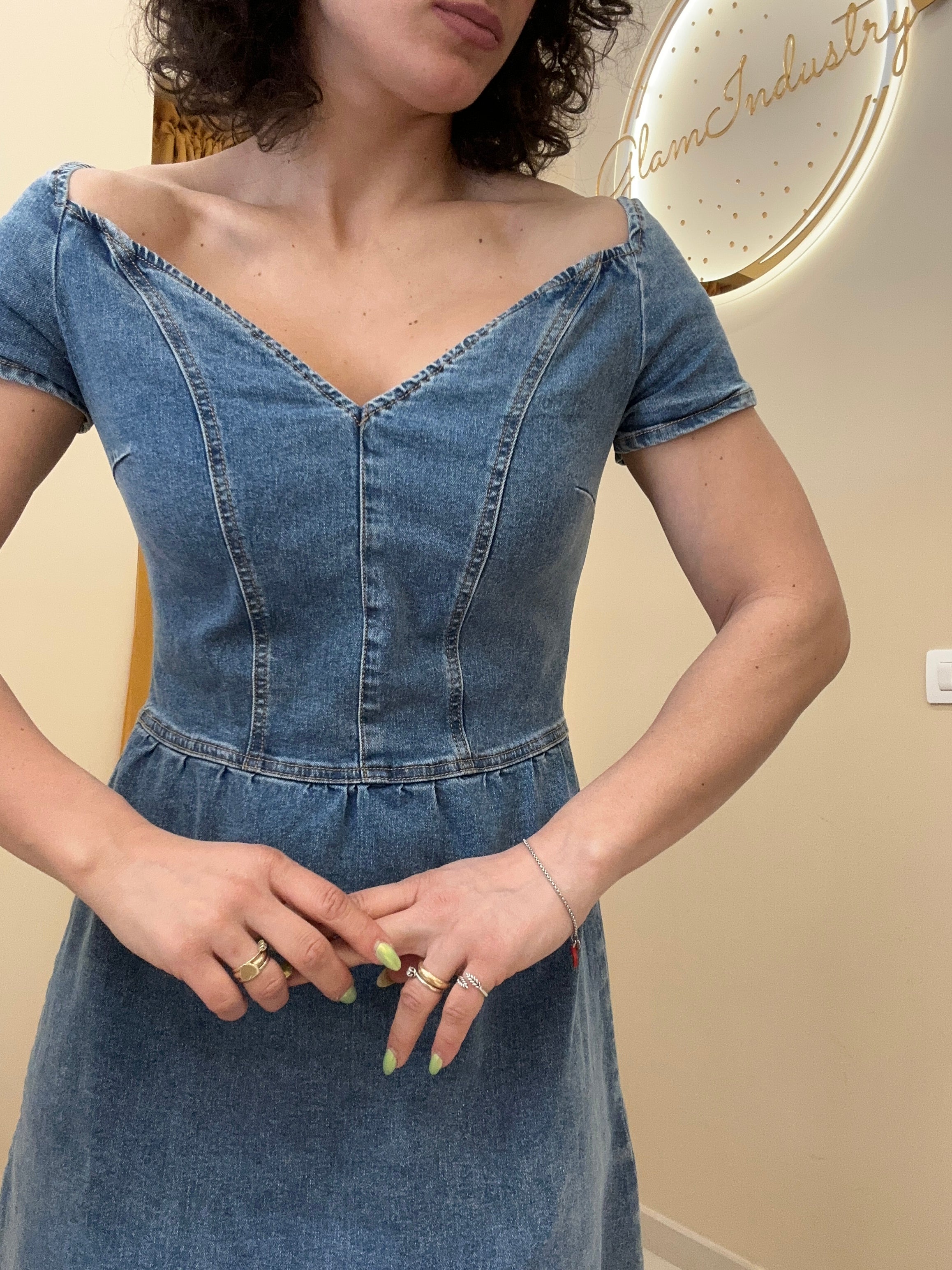 Abito cuore in jeans