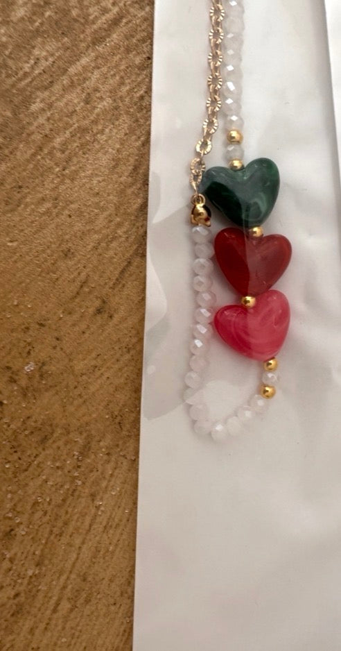 Collana tre cuori