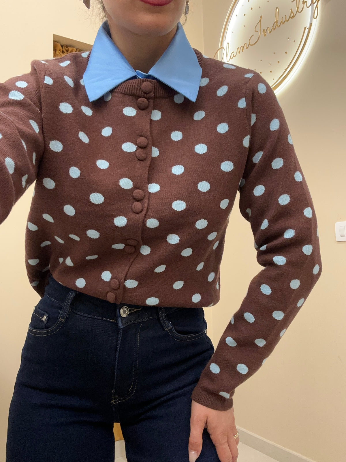 Cardigan pois