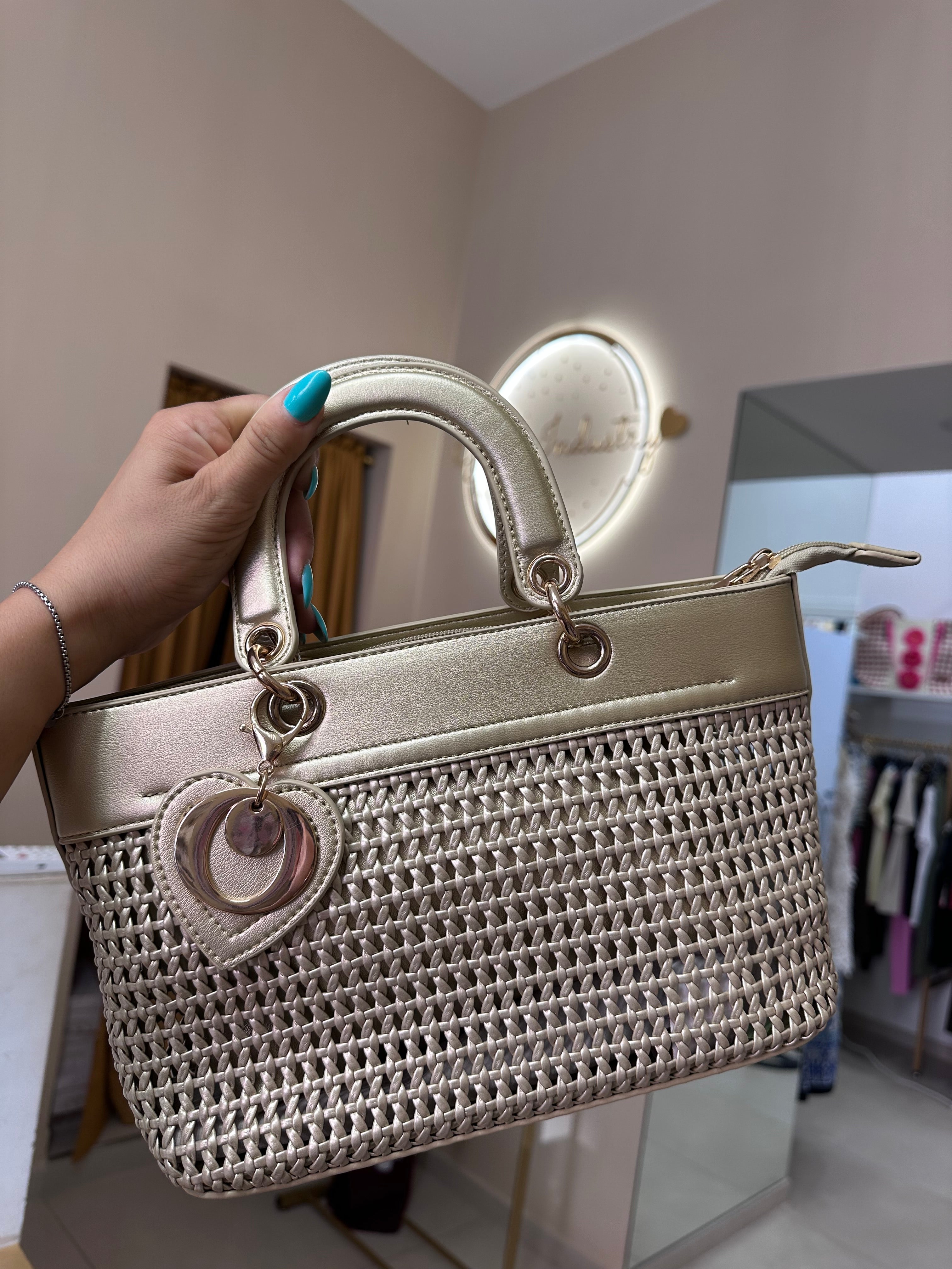 Borsa chic ciondoli