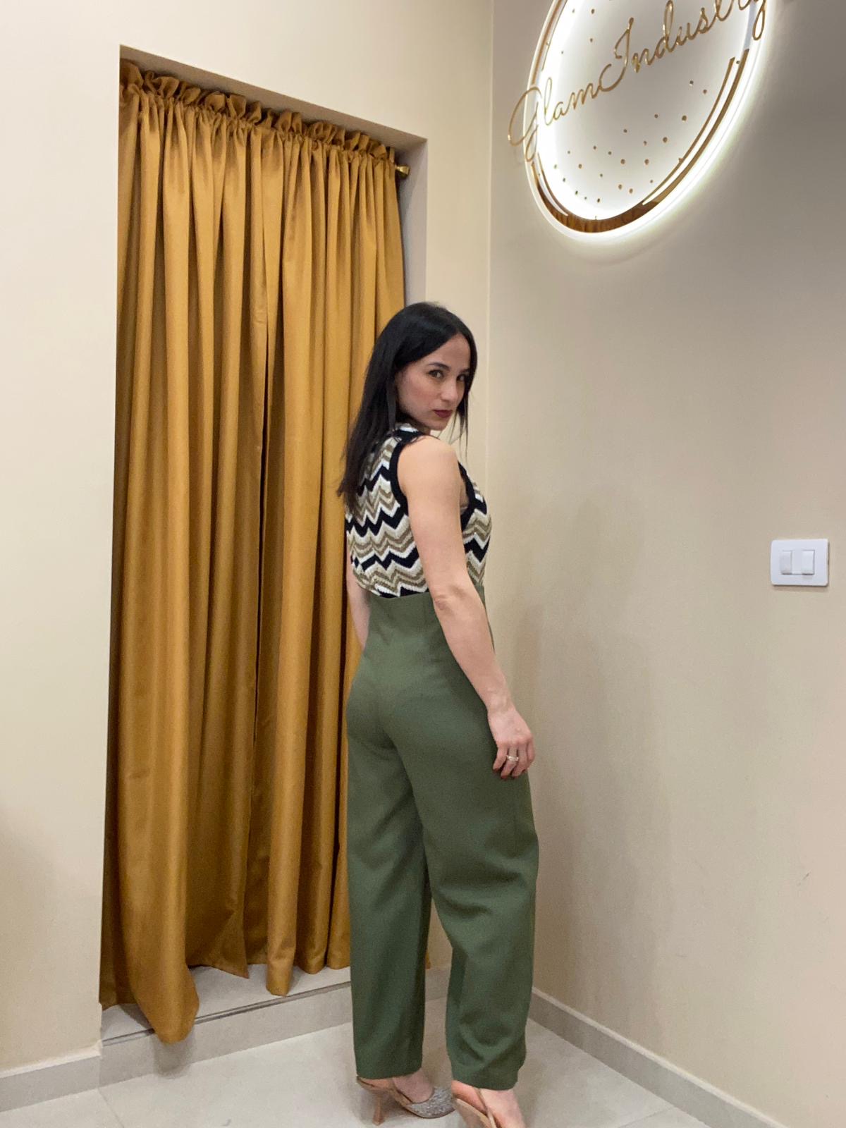 Pantalone verde oliva