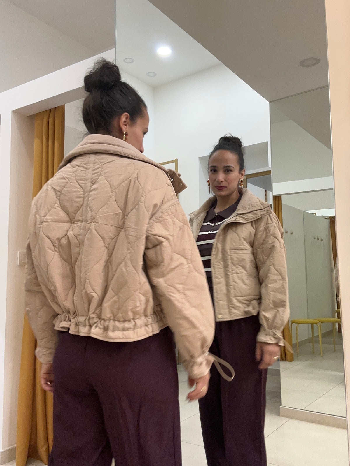 Piumino 100g con nastrino CAMEL
