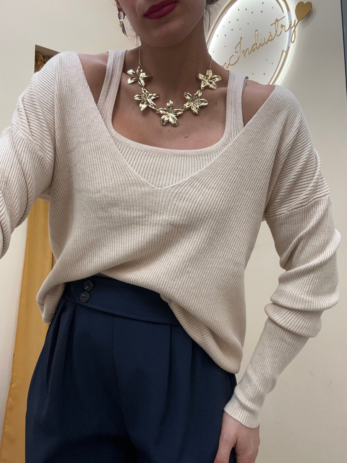 Twin-set con maglia