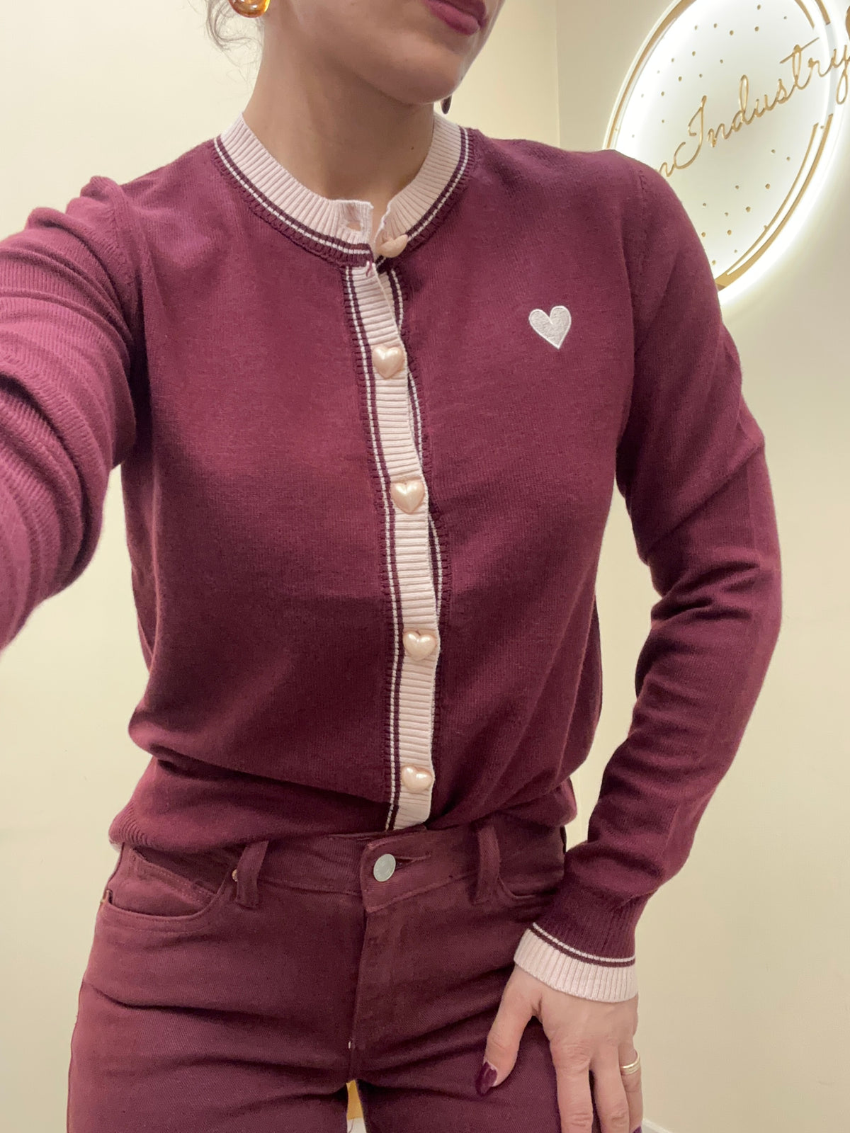 Cardigan cuori