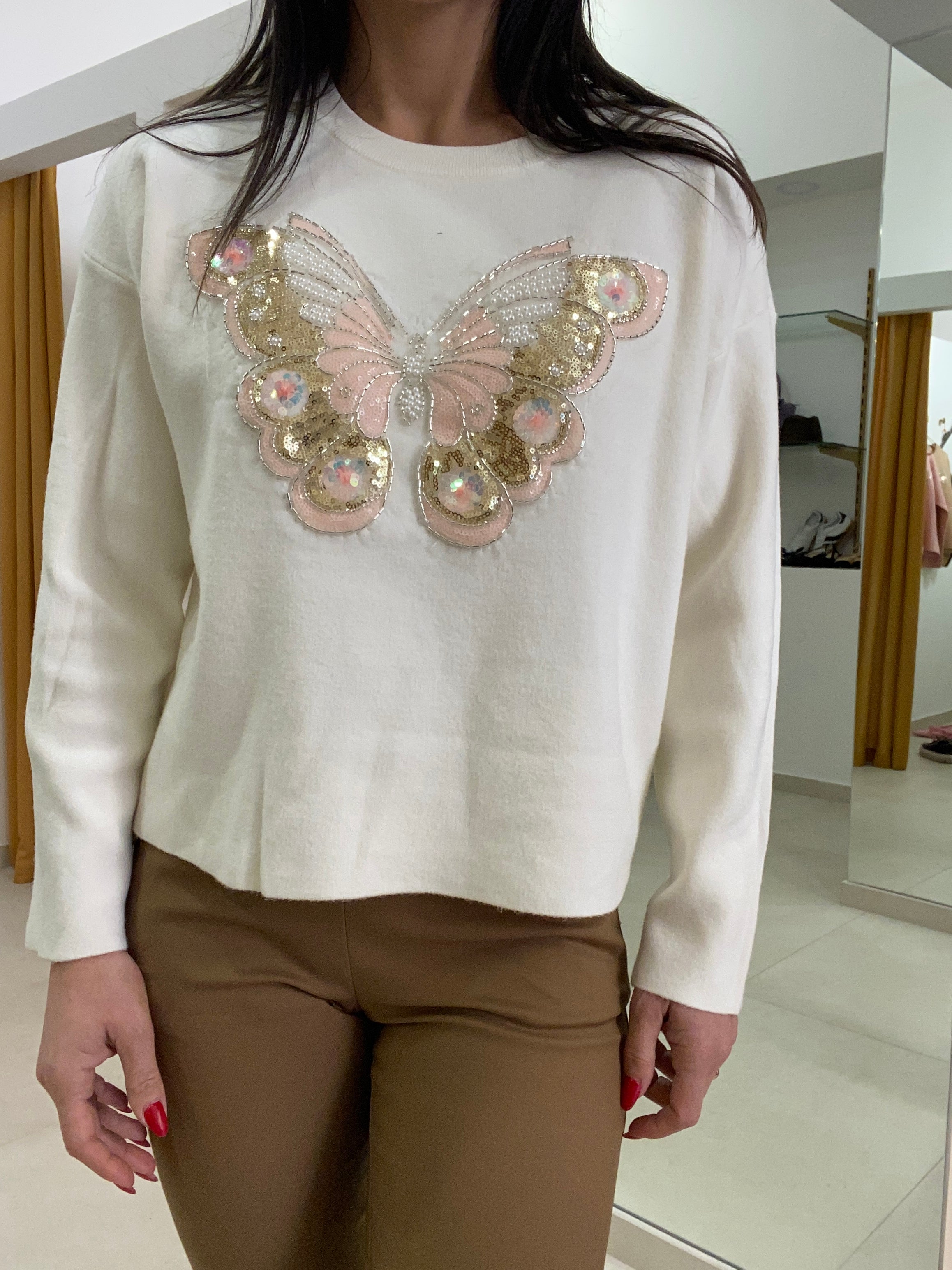 Maglione farfalla