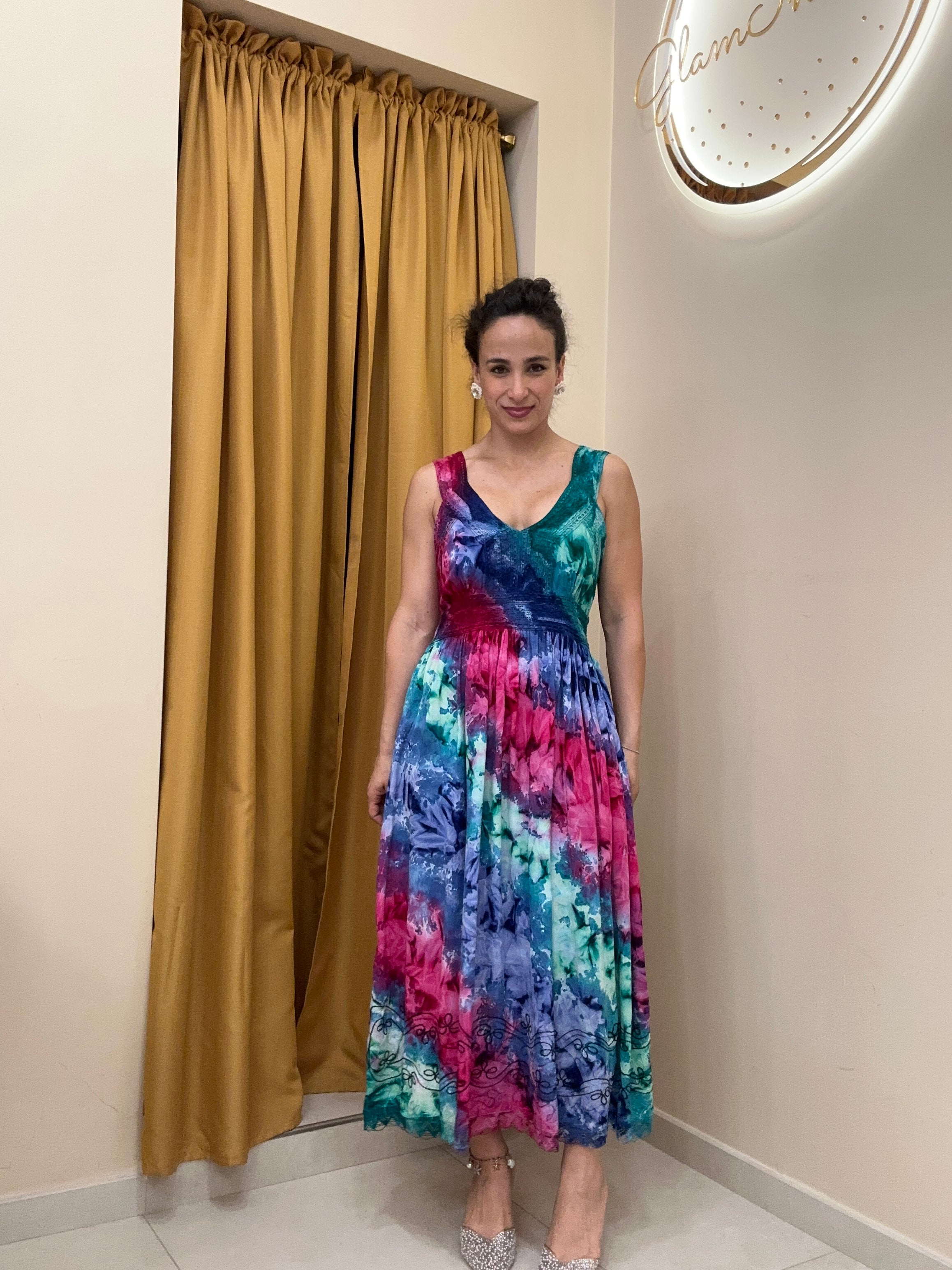 Abito fucsia India
