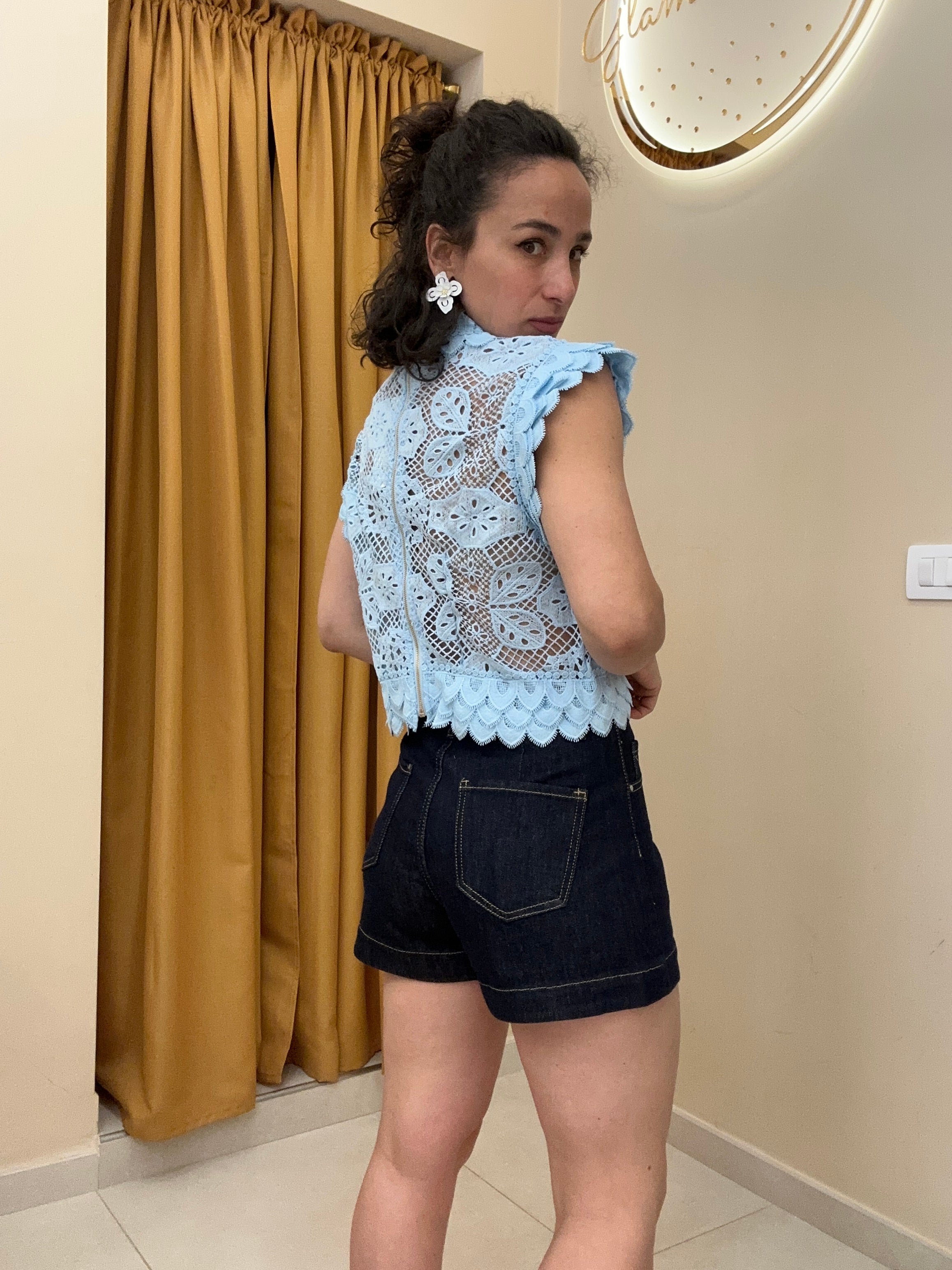 Short lavaggio scuro