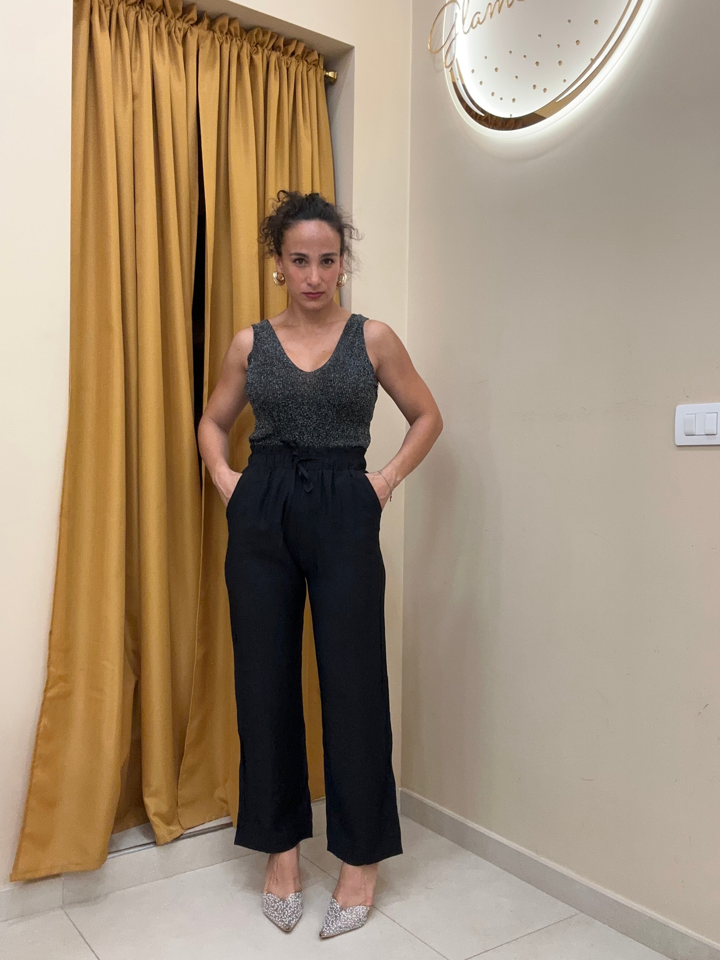 Pantalone effetto caramella