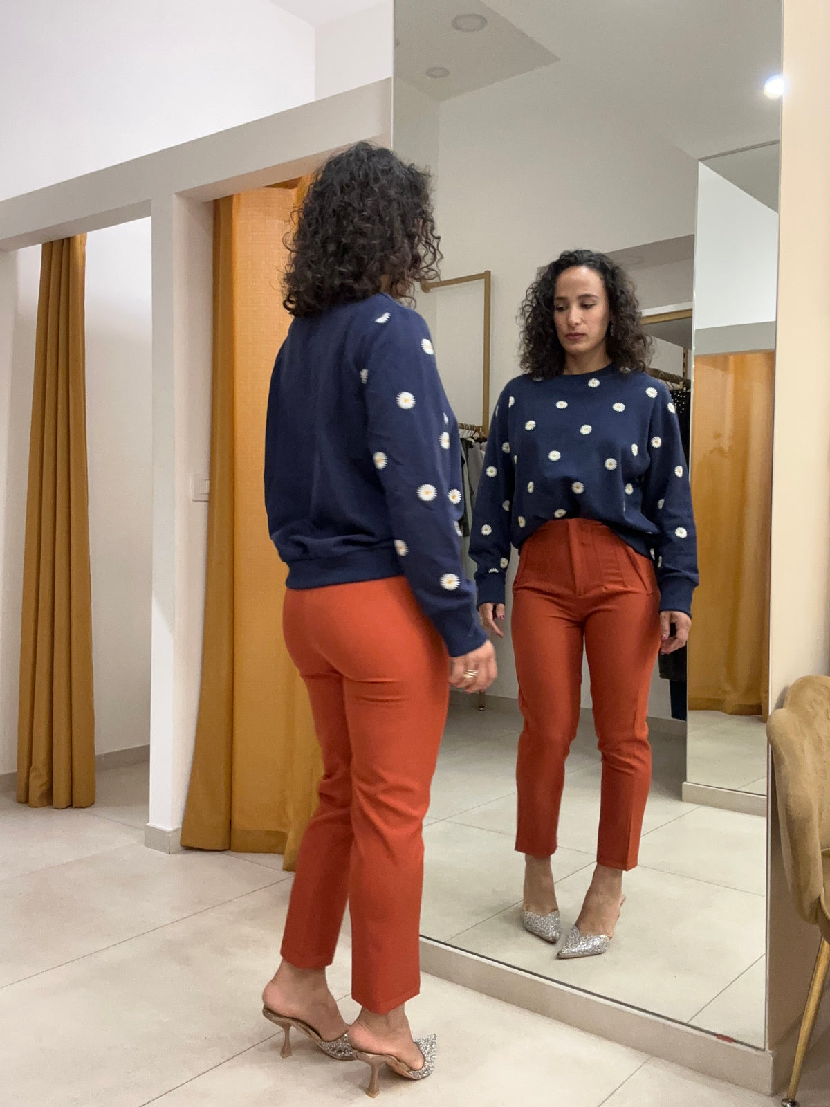 Pantalone mod zara SALMONE