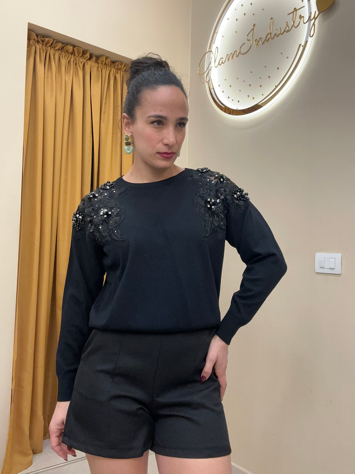 Pull perline&brillantini