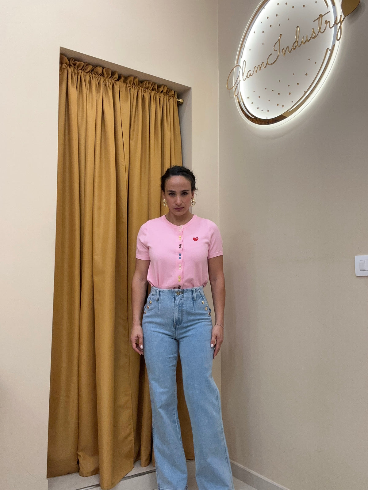 Maglia bottoni colorati