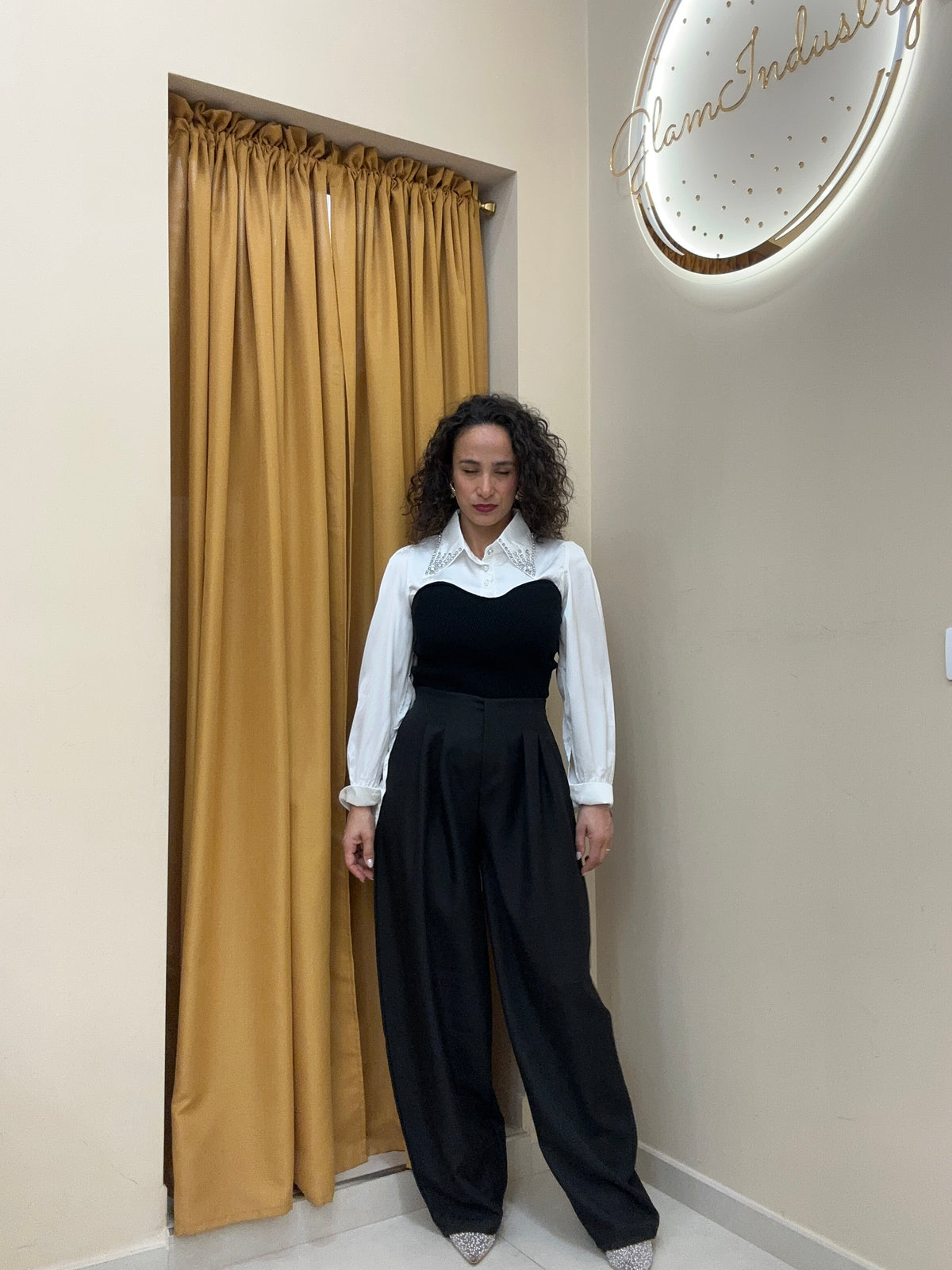 Pantalone palazzo mod Zara NERO