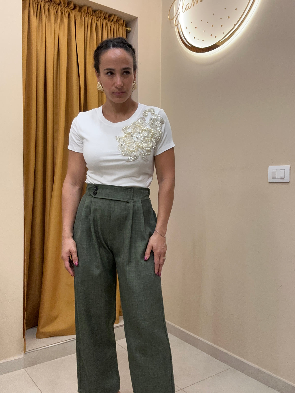 T-shirt maxi fiore