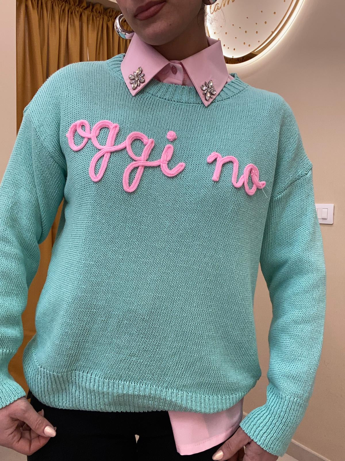 Maglione filo oggi NO