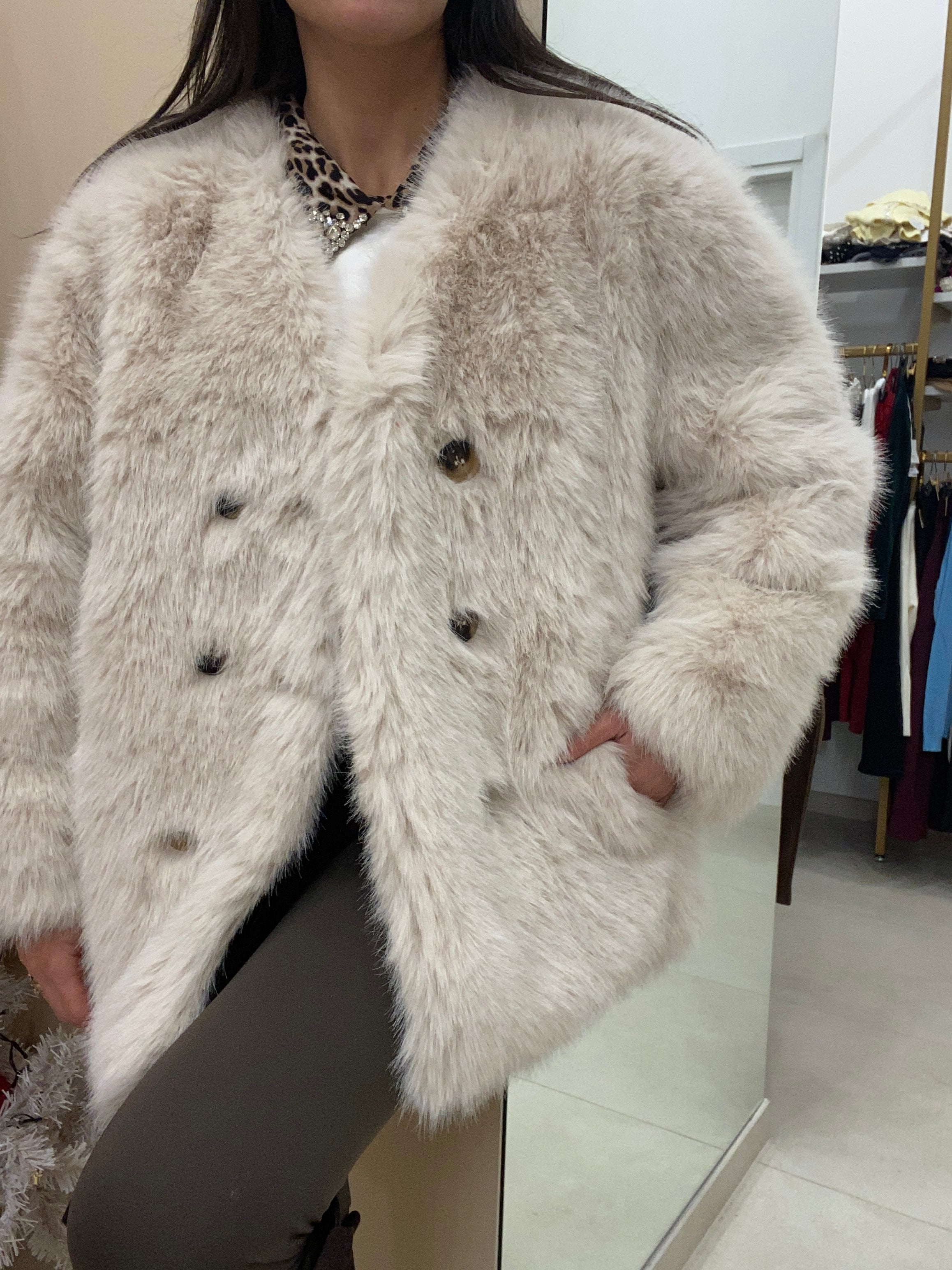 EcoPelliccia Enza Beige