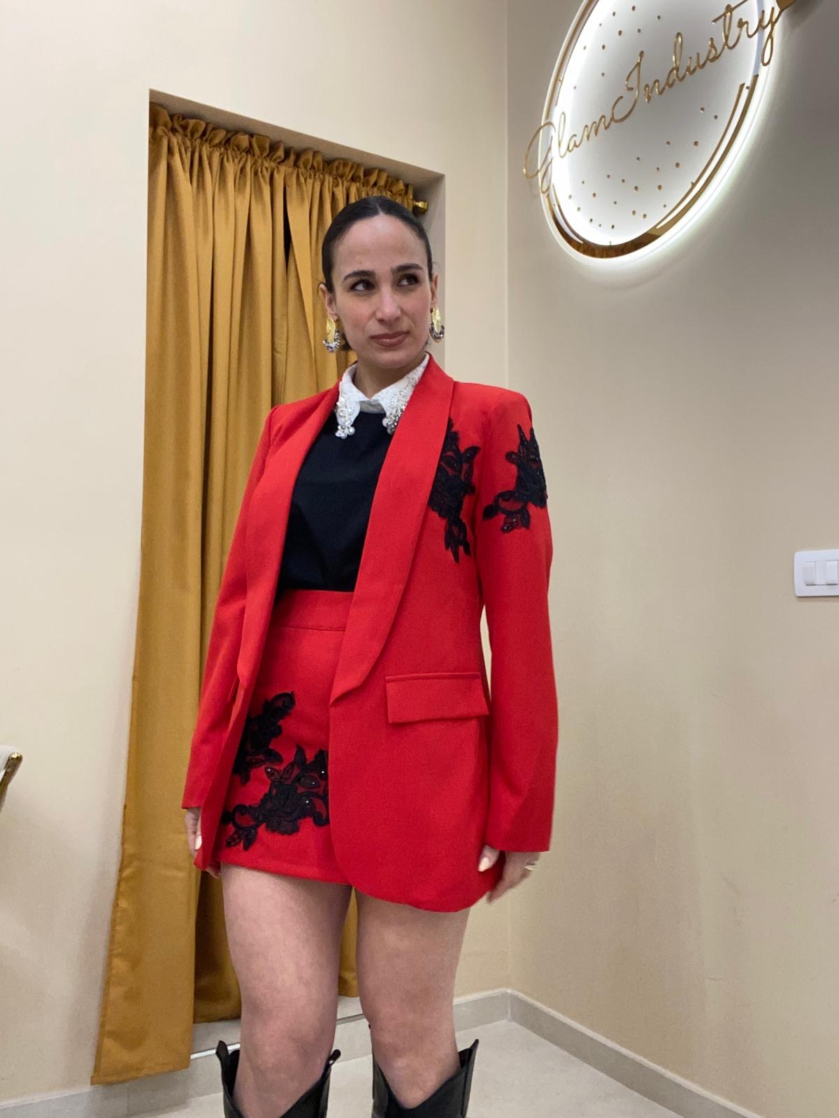 Tailleur mini elegant ROSSO