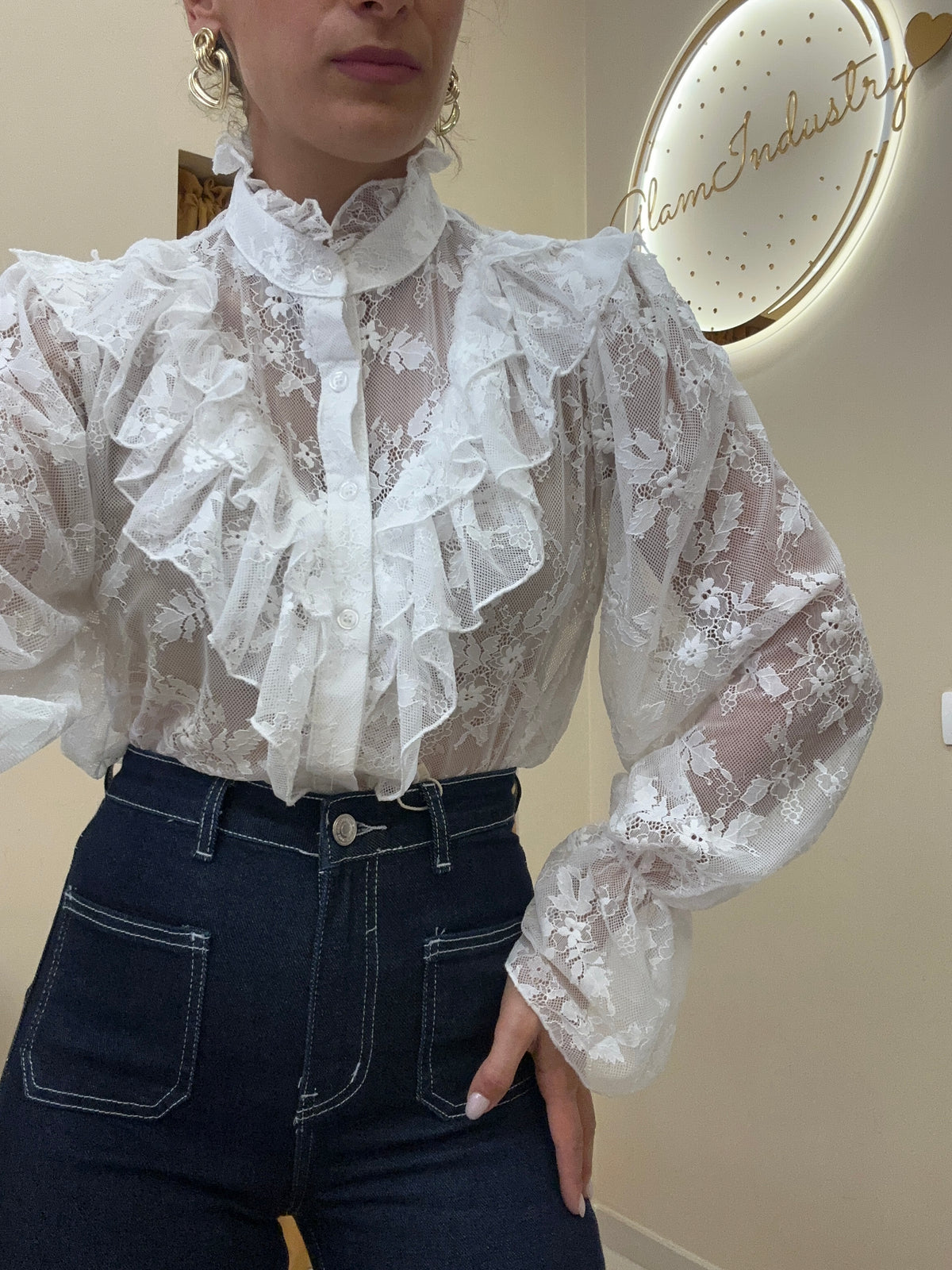 Camicia over merletto