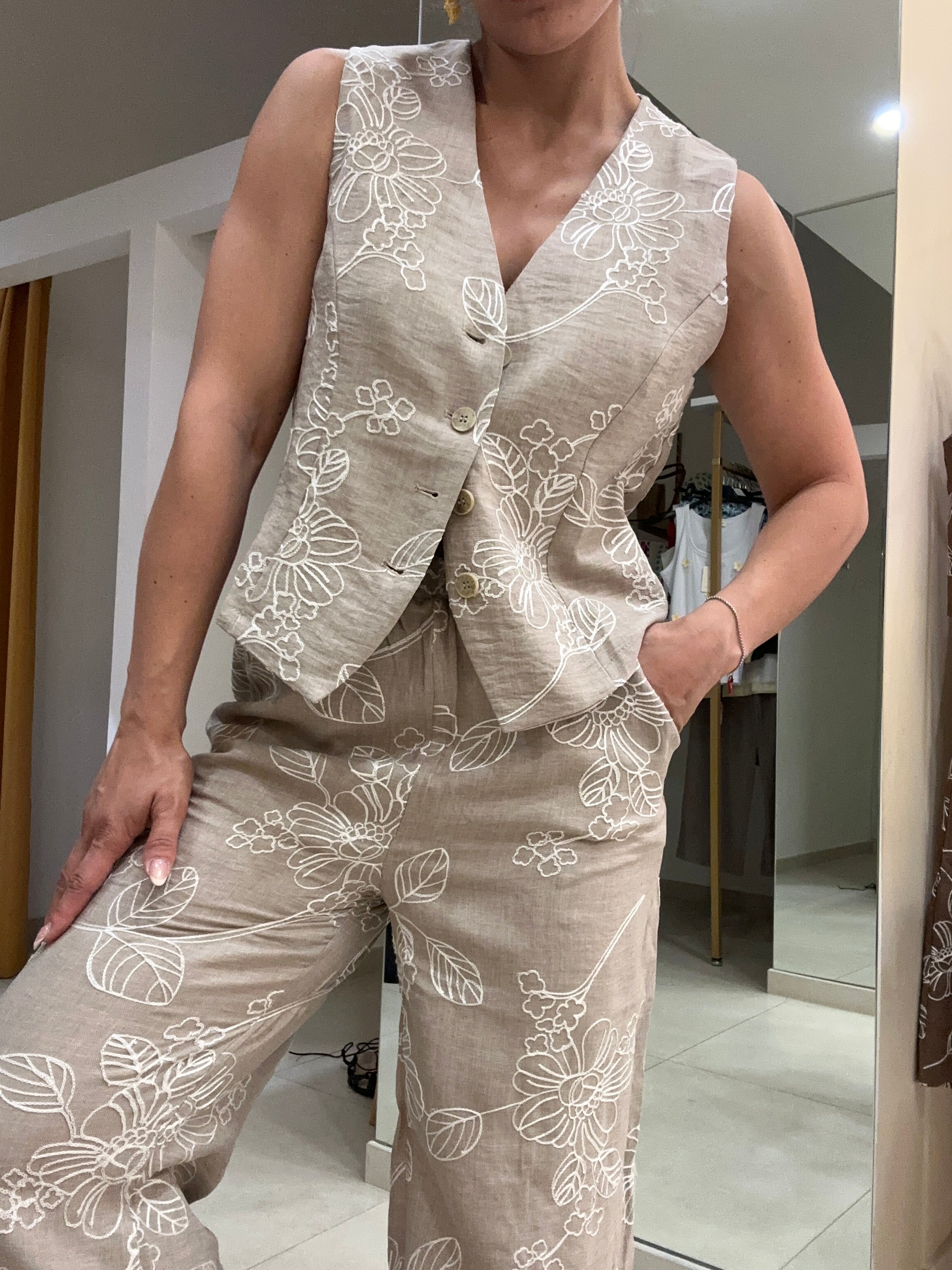 Tailleur fiorato