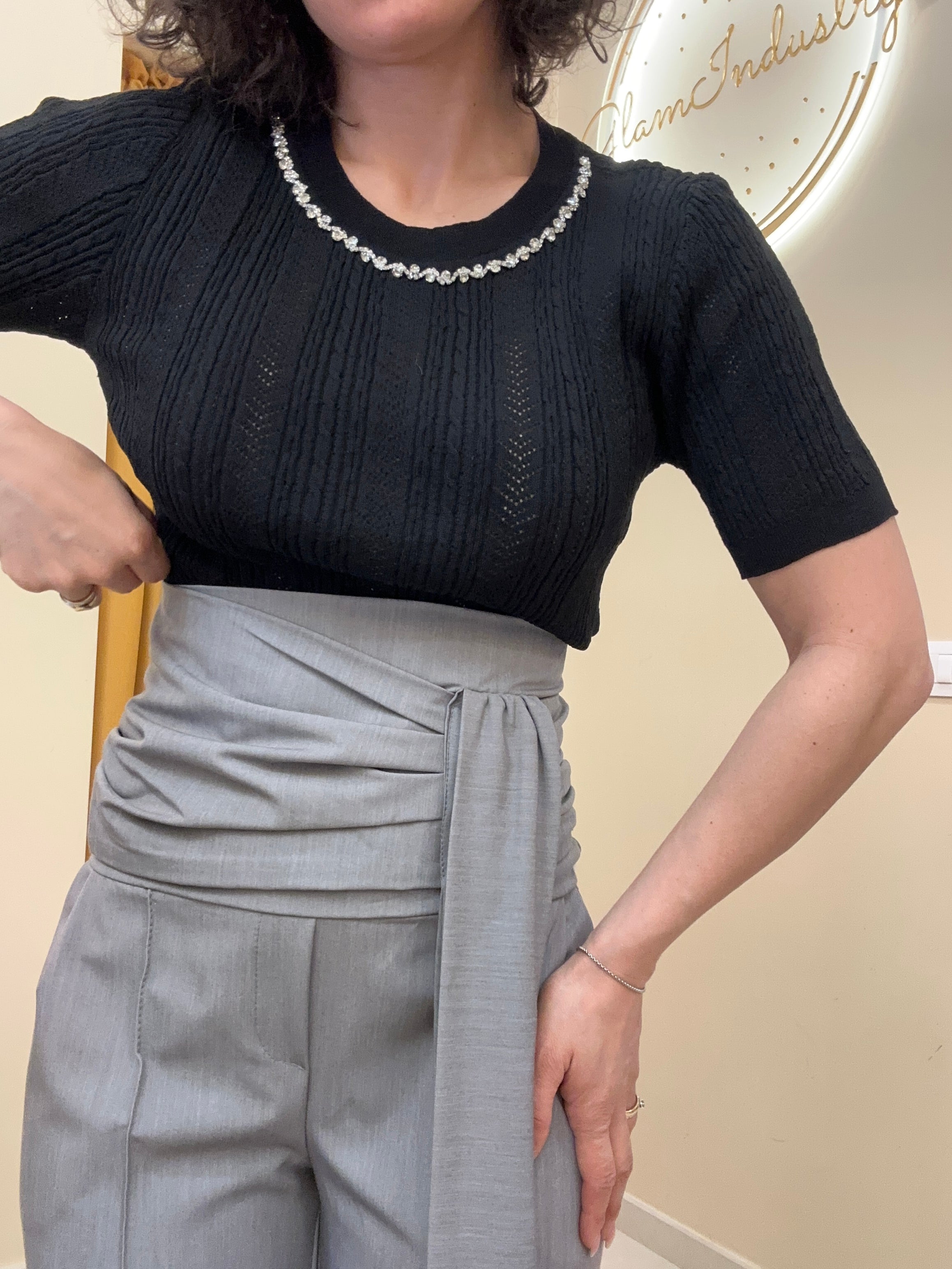 Pantalone vita alta