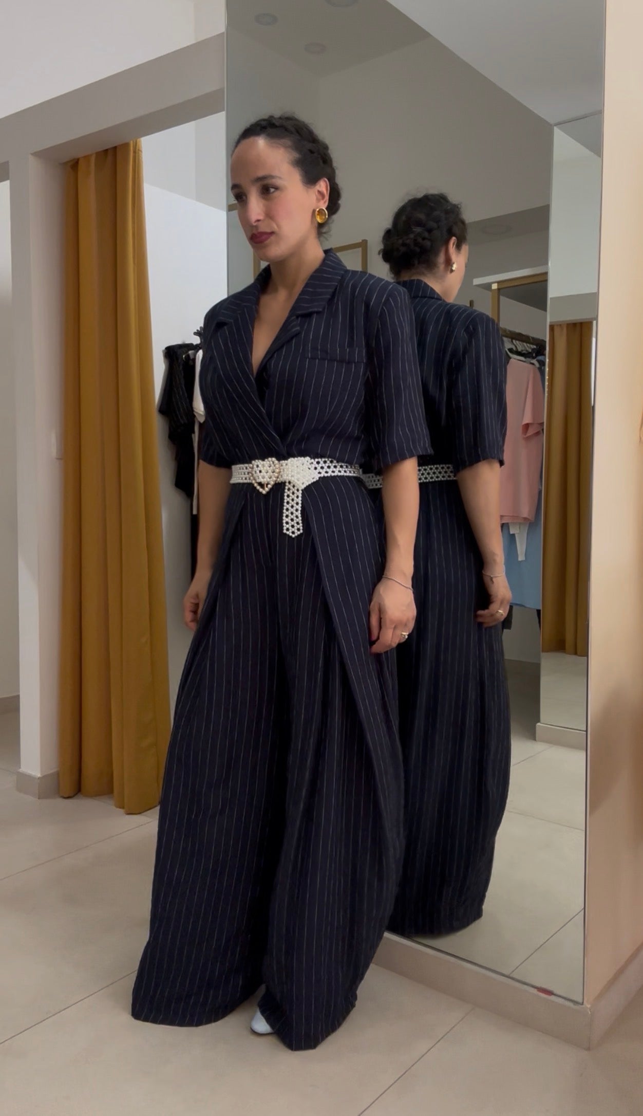 Tailleur gessato BLU