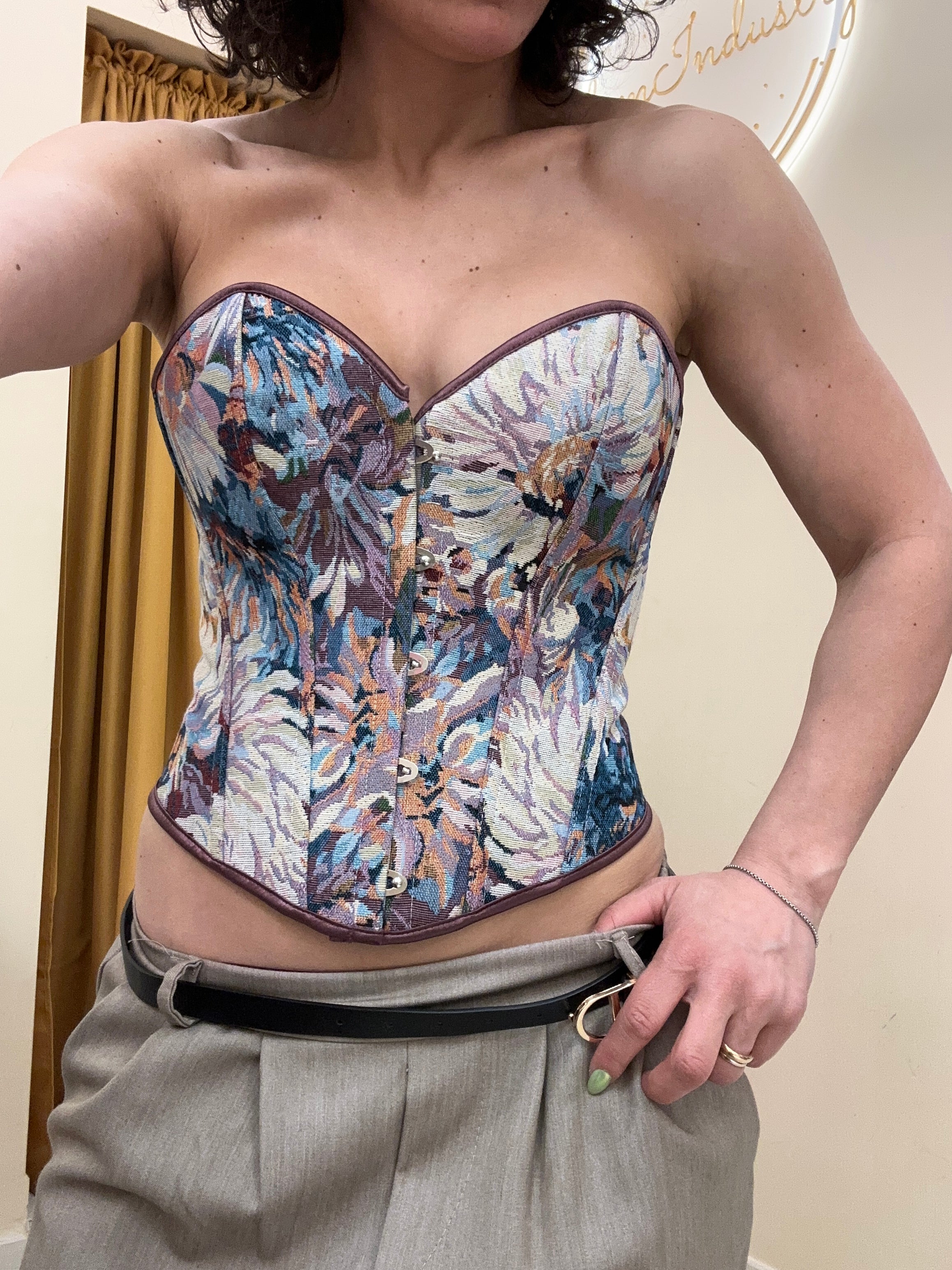 Corsetto damascato