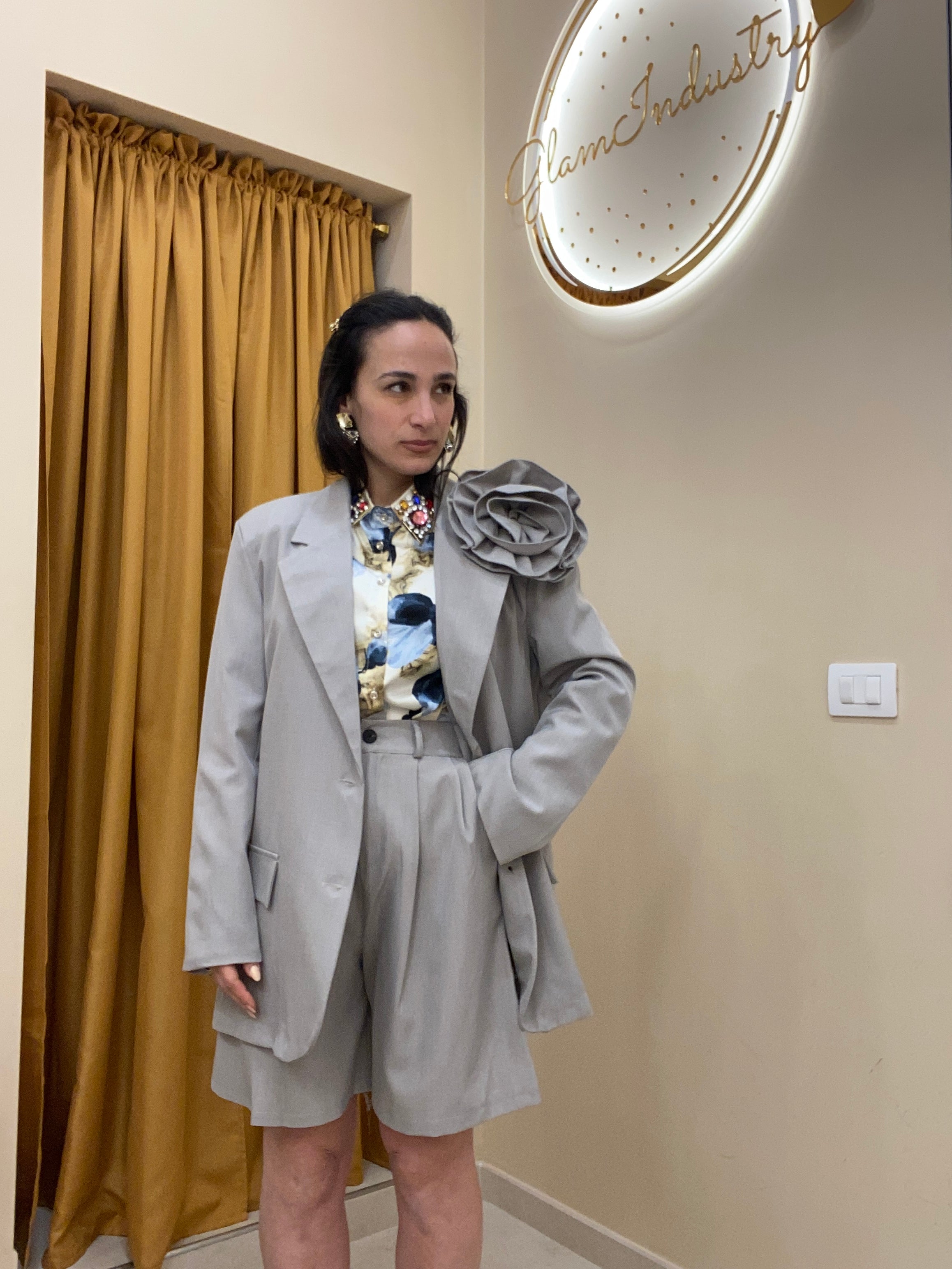 Tailleur bermuda spillaRosa