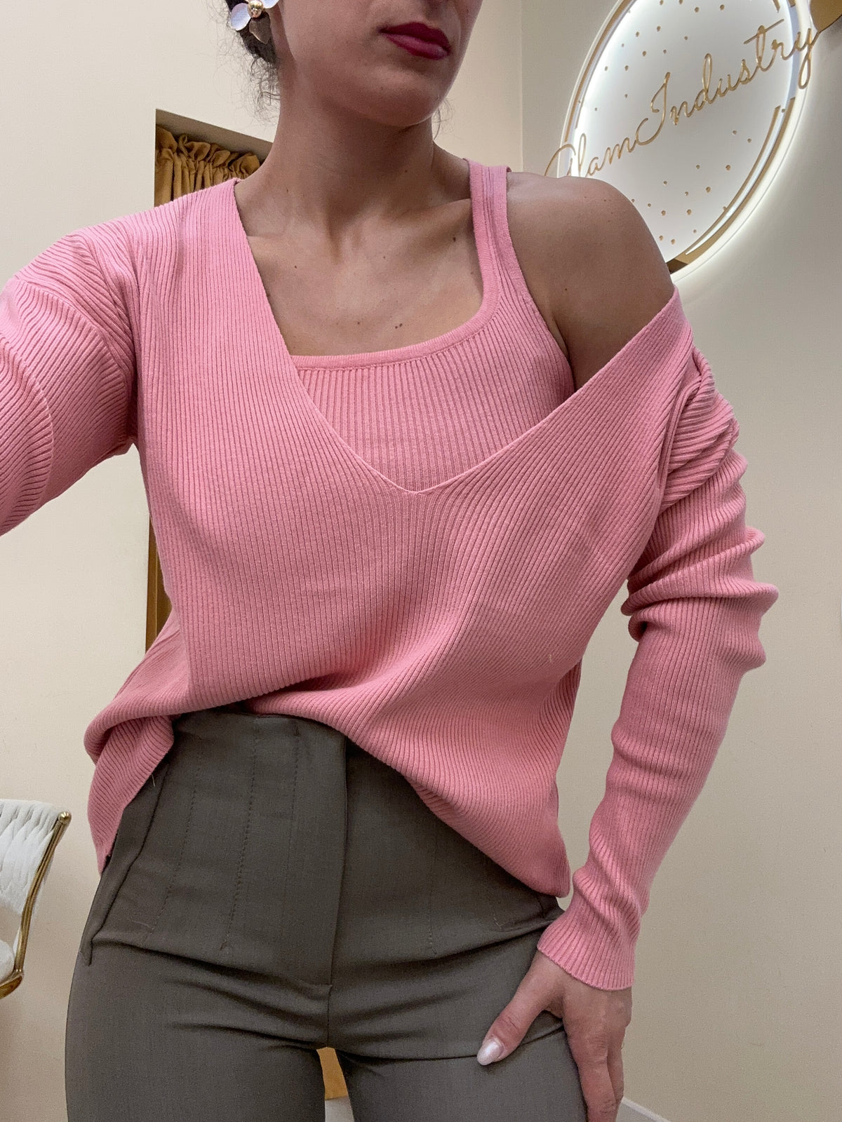 Twin-set con maglia