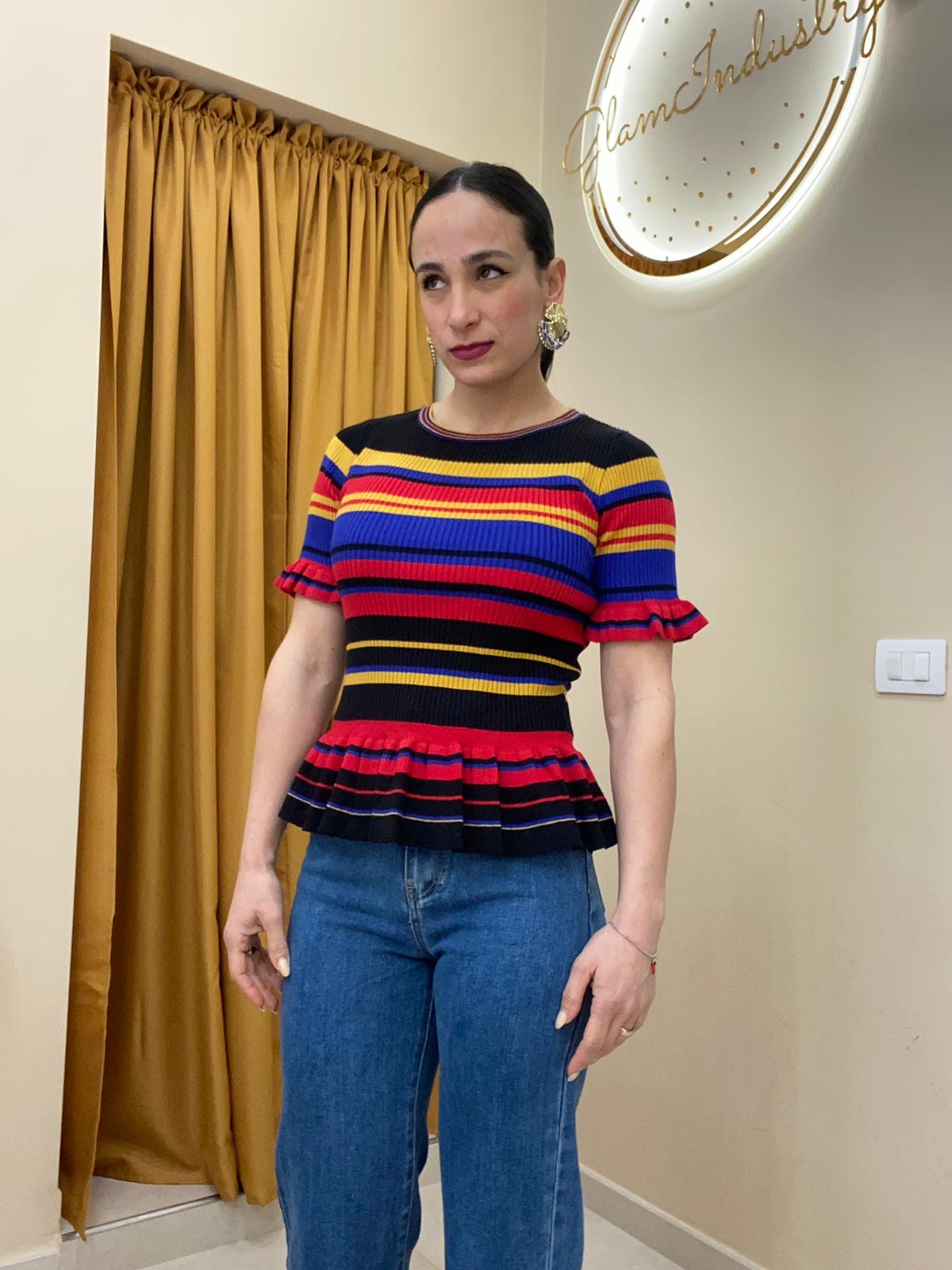Maglia righe nera