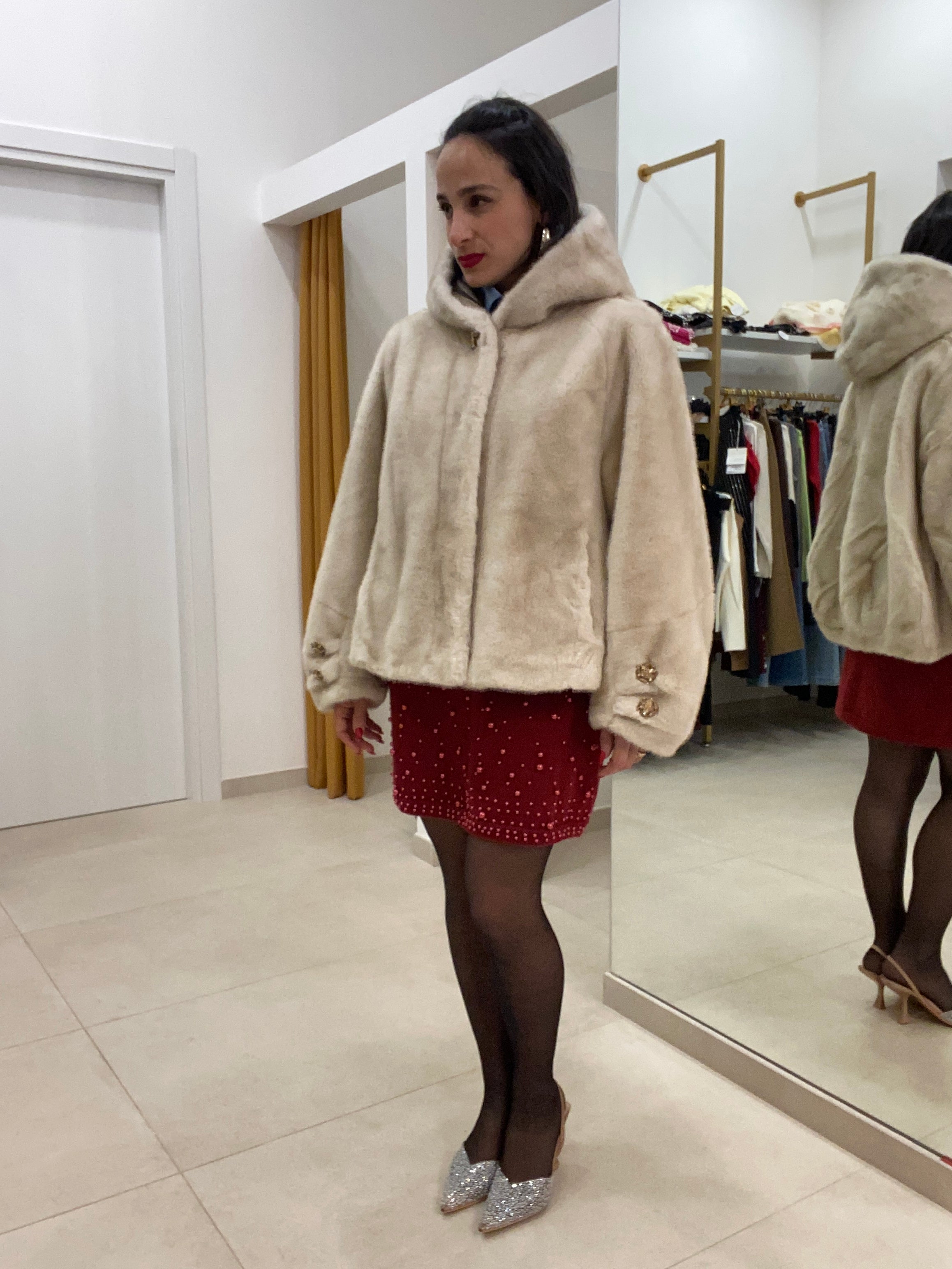 EcoPelliccia scialla BEIGE