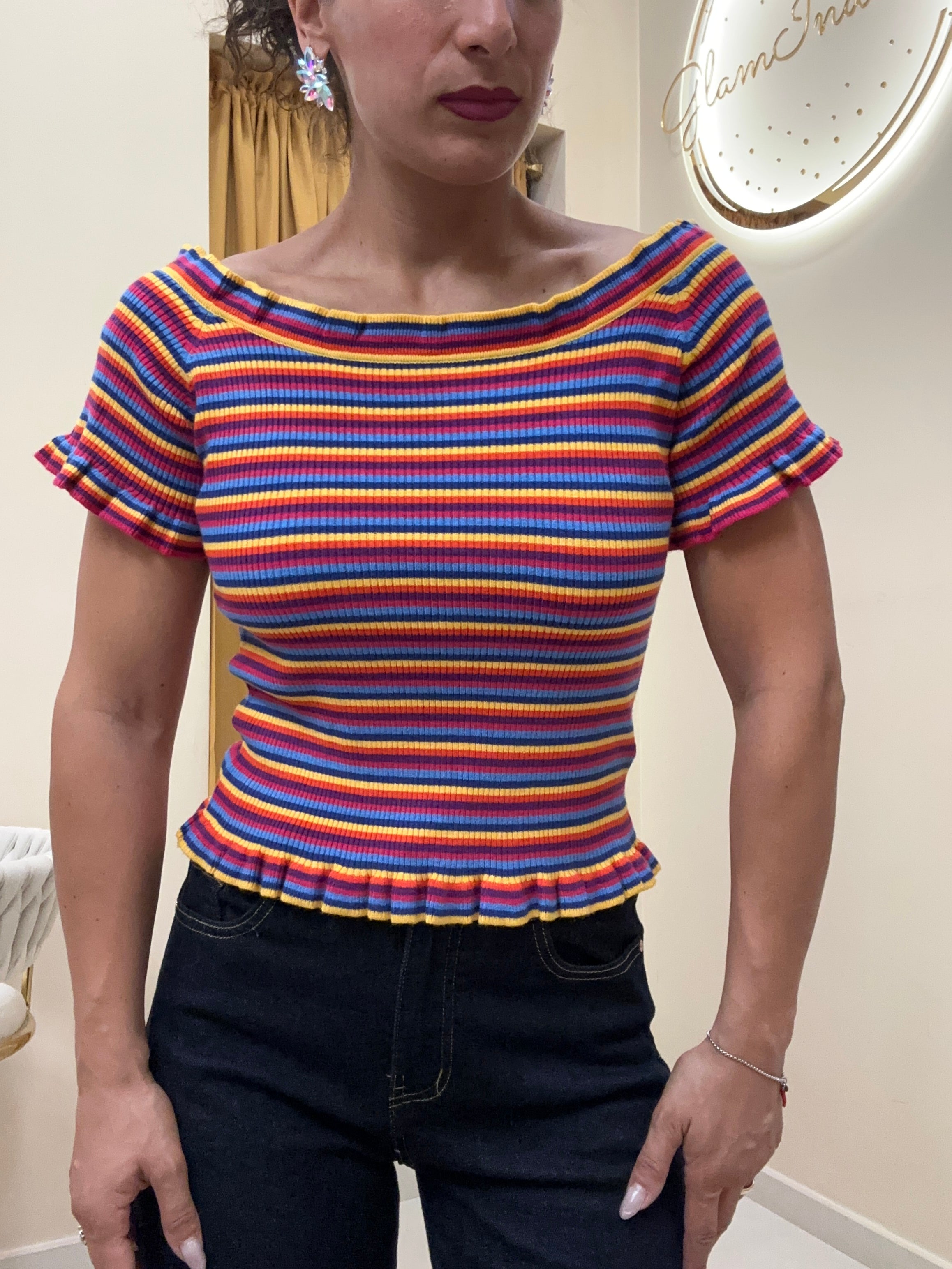 Maglia filo rigata