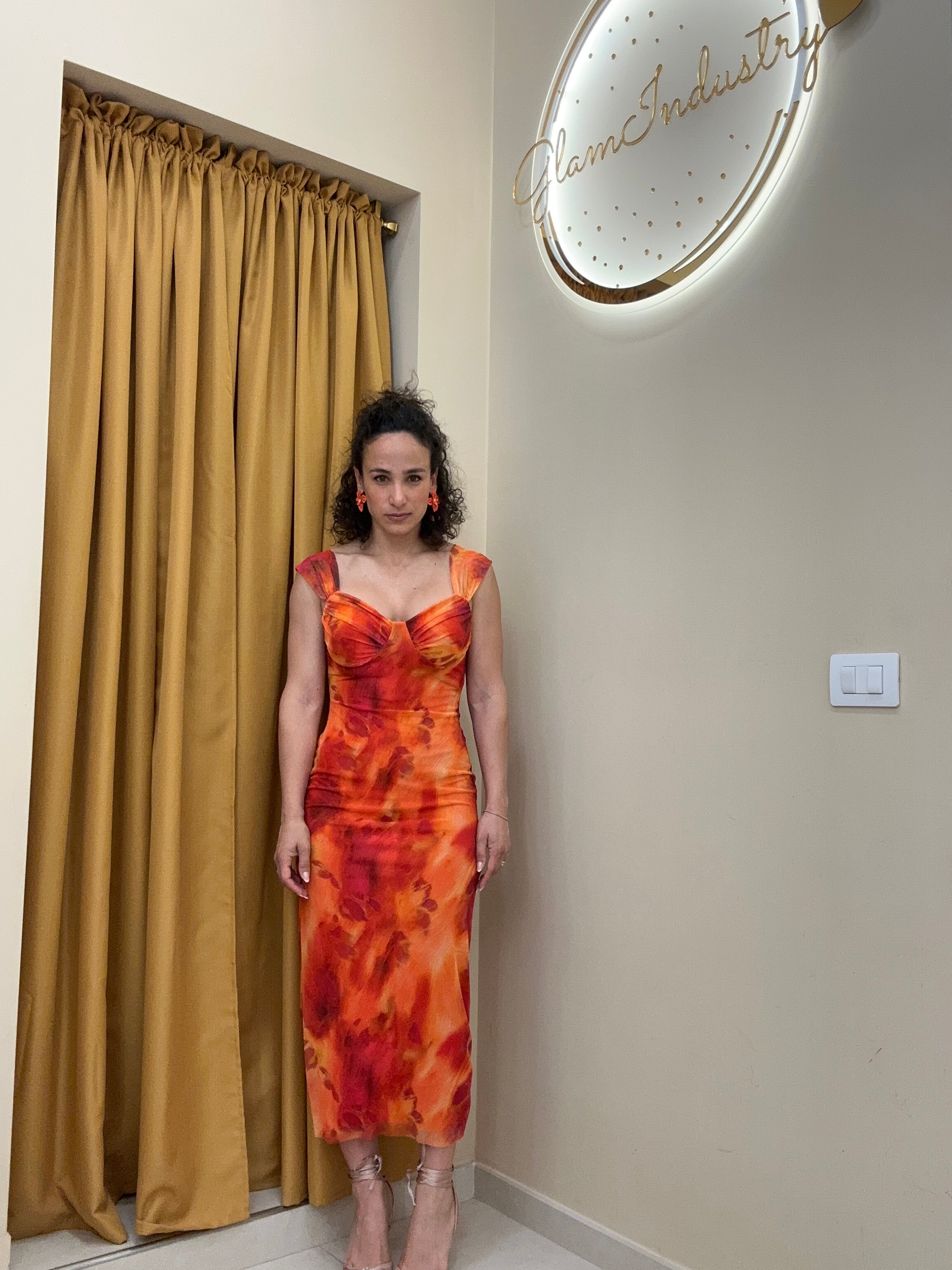 Tubino velato arancio