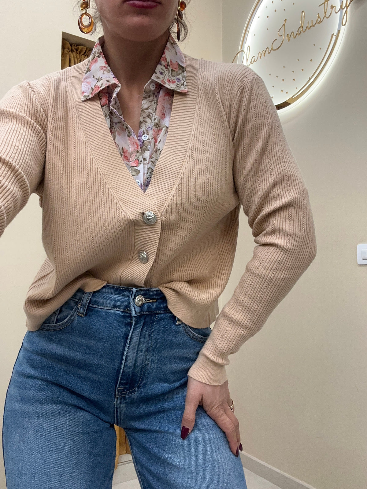 Cardigan sobrio V