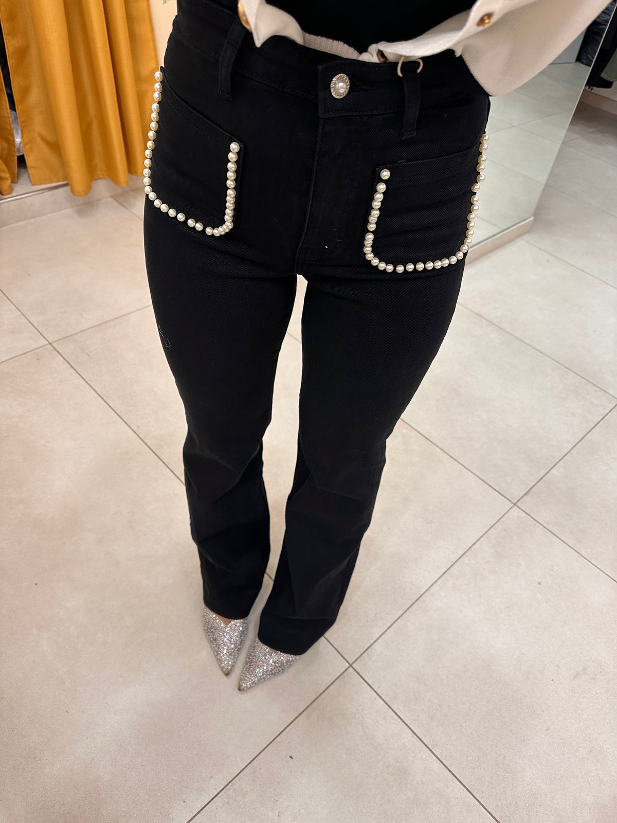 Denim perline BLACK 399A